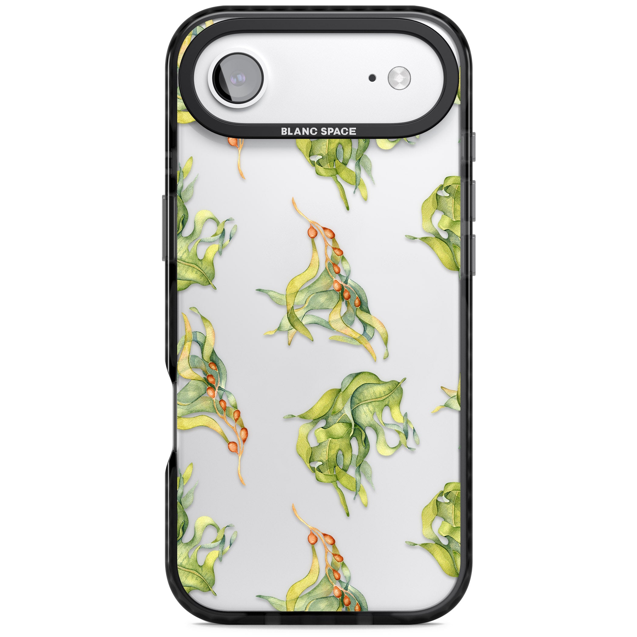 Flowing Seaweed Watercolor iPhone 17 Air Impact Black Phone Case