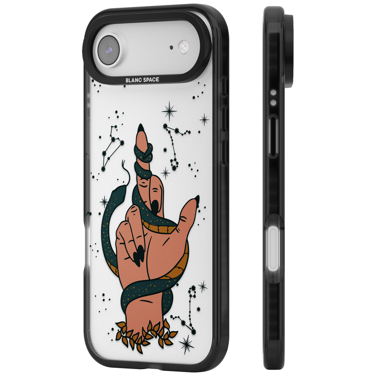 Snakes, Stars And Cynicism iPhone Air Impact Black Phone Case side