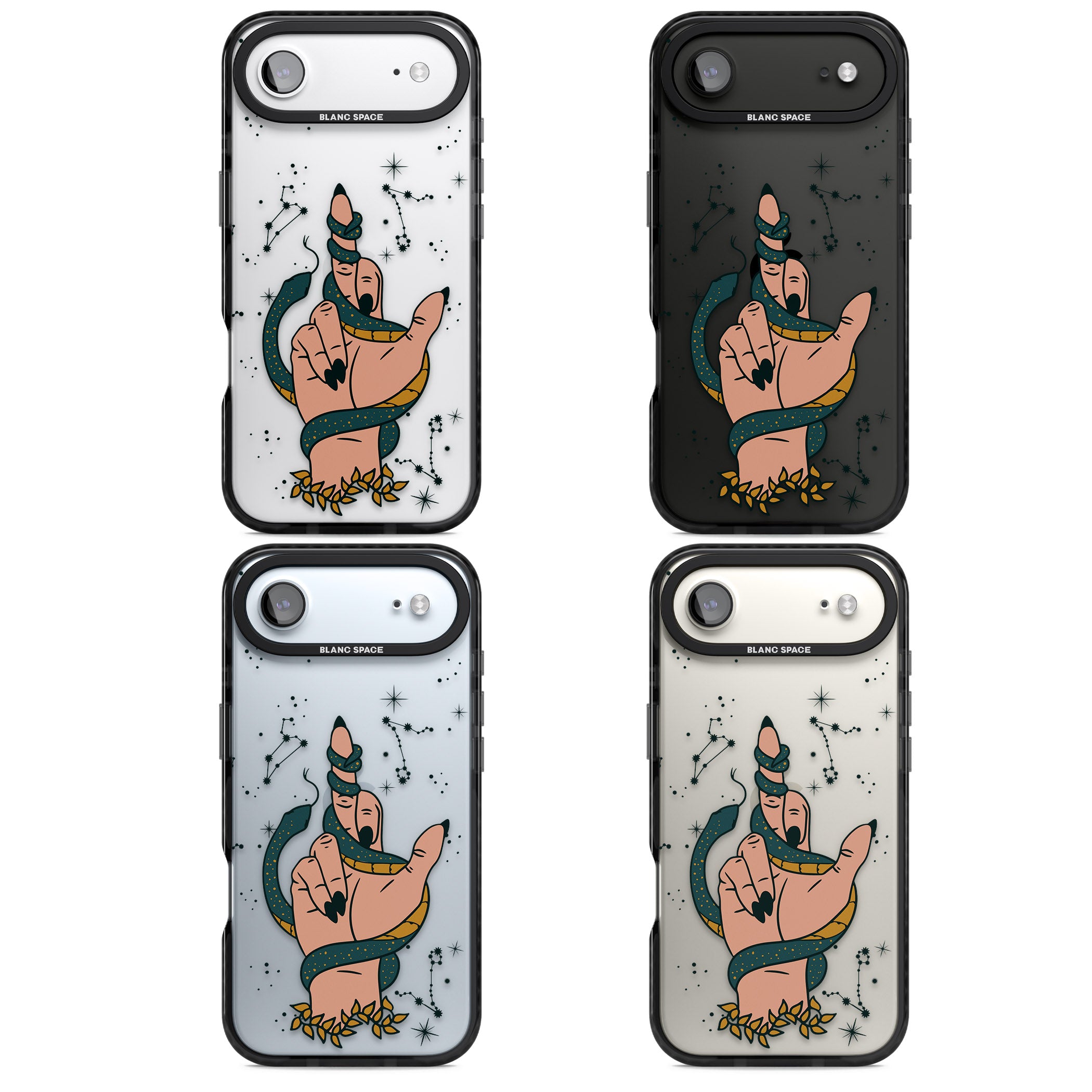 Snakes, Stars And Cynicism iPhone 17 Air Impact Black Phone Case APT Impact Protection
