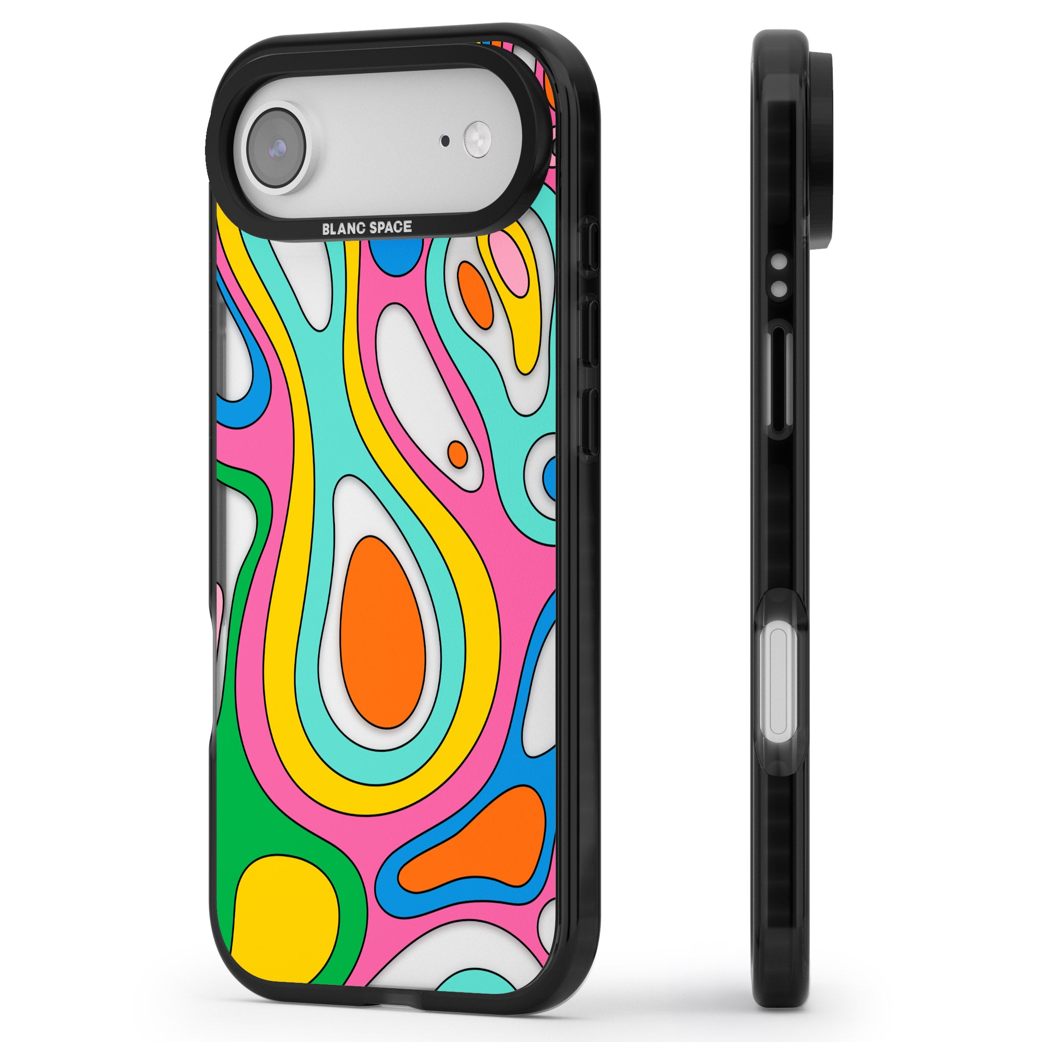 Dreams & Grooves iPhone 17 Air Impact Black Phone Case Side Profile