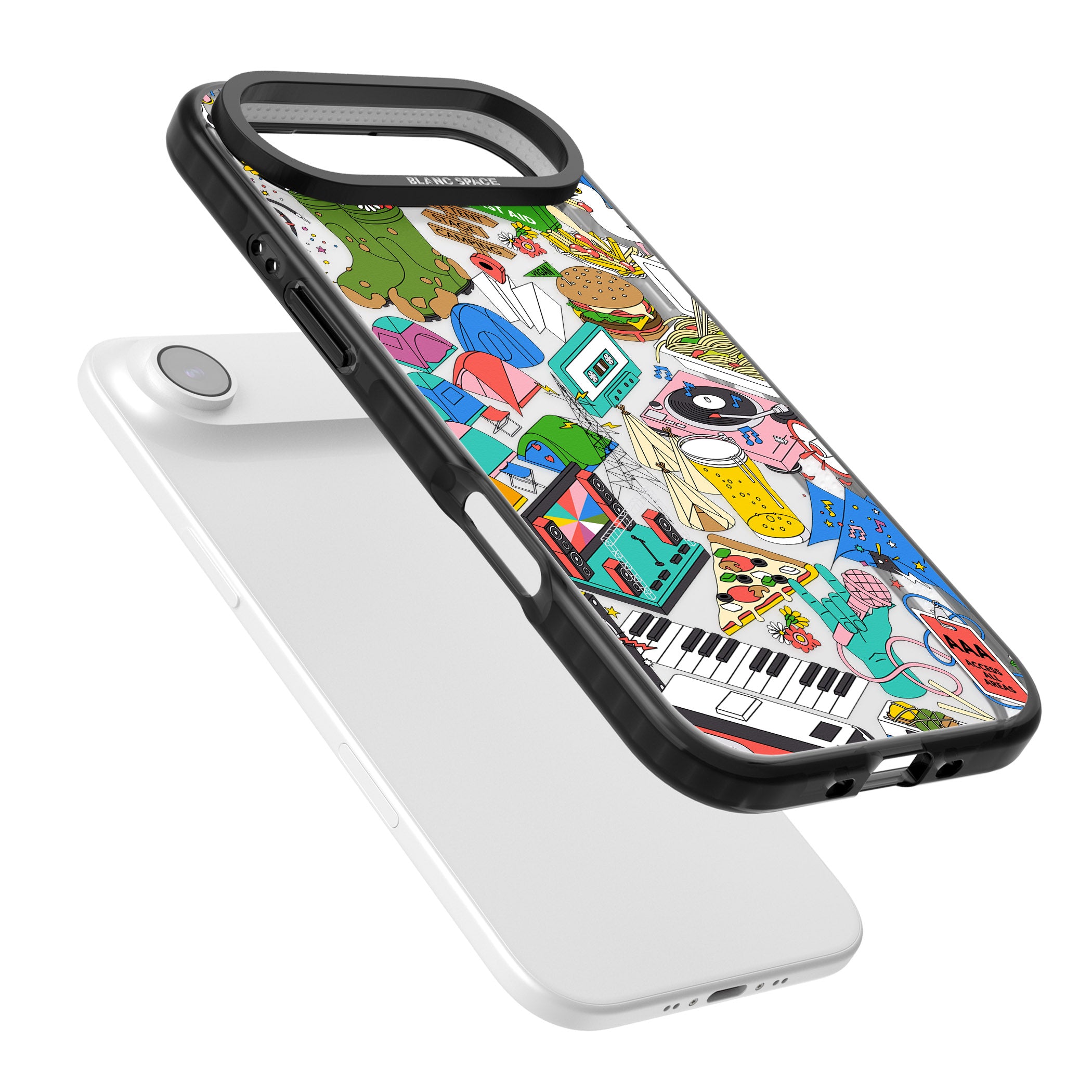 Festival Frenzy iPhone 17 Air Impact Black Phone Case Colours