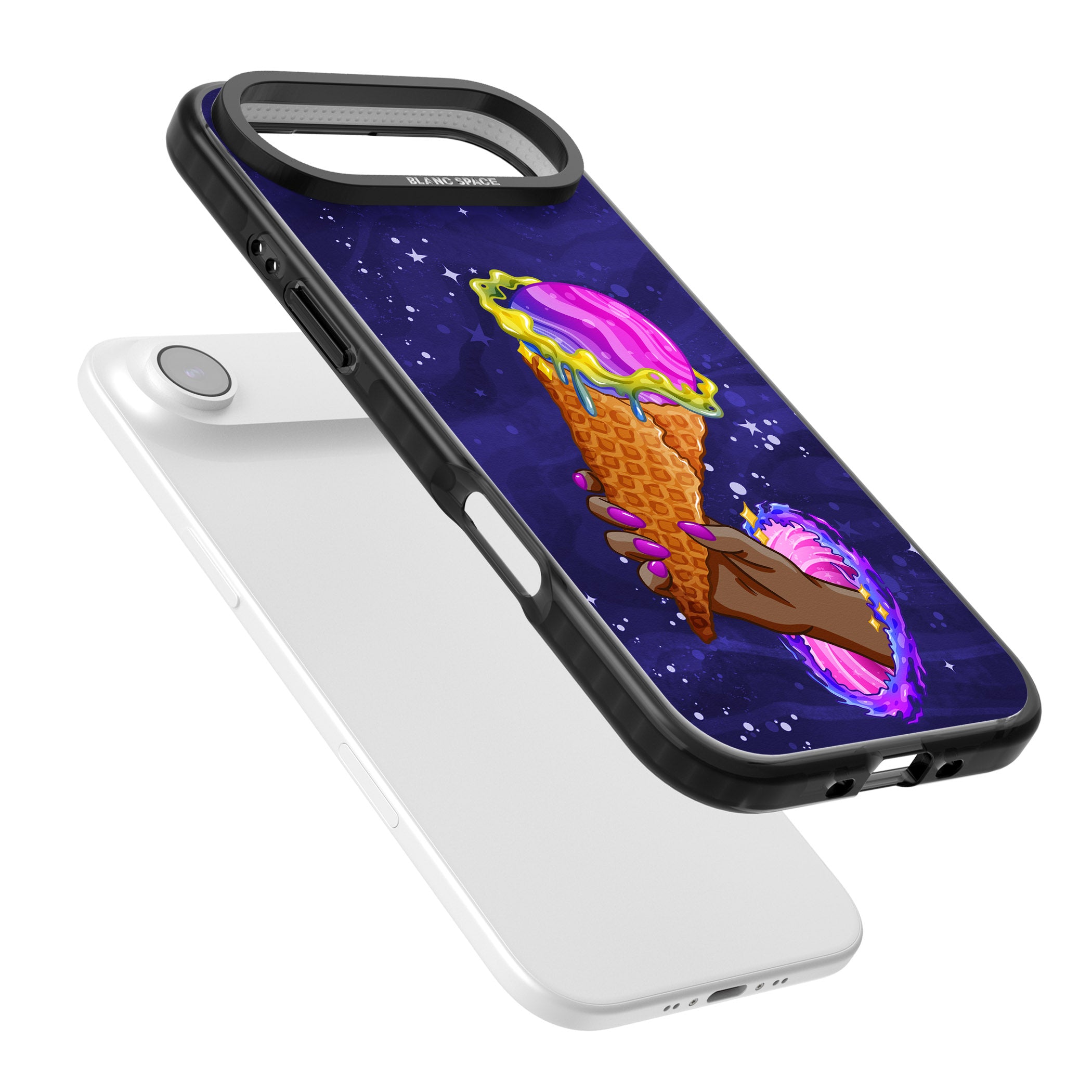 Interdimensional Ice Cream iPhone 17 Air Impact Black Phone Case Colours