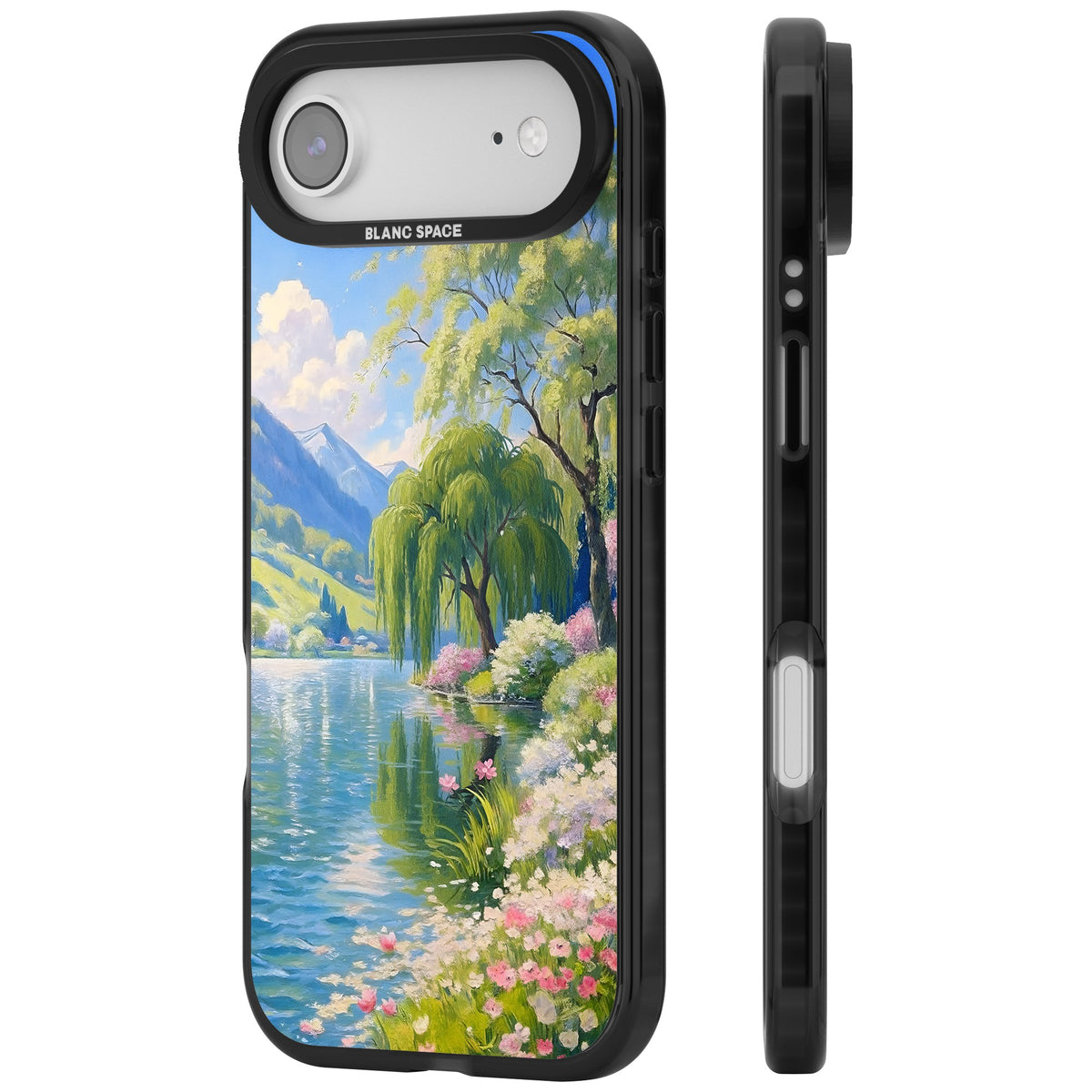 Willow Lake iPhone Air Impact Black Phone Case side