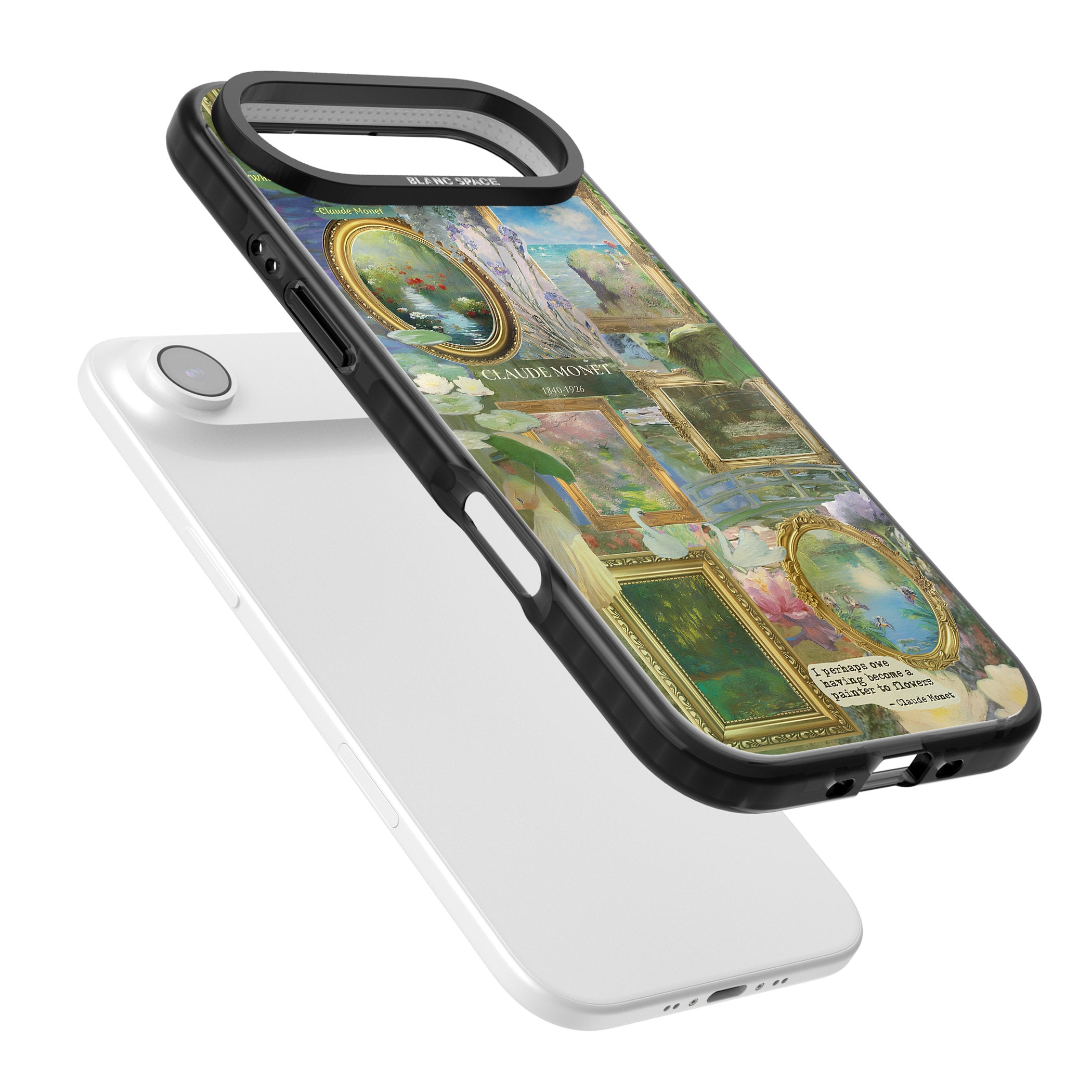 Vintage Floral Frames iPhone 17 Air Impact Black Phone Case Colours