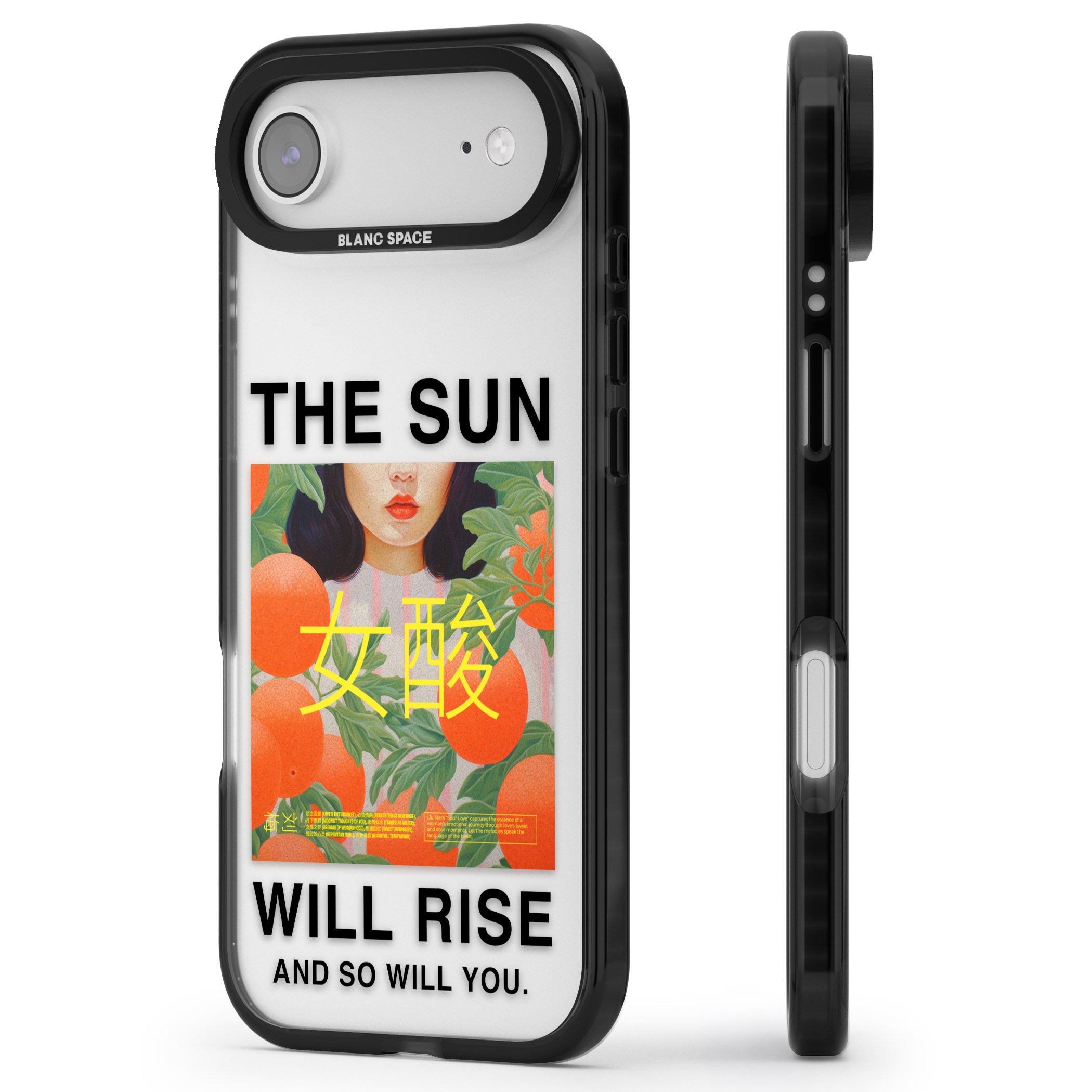 The Sun Will Rise iPhone 17 Air Impact Black Phone Case Side Profile