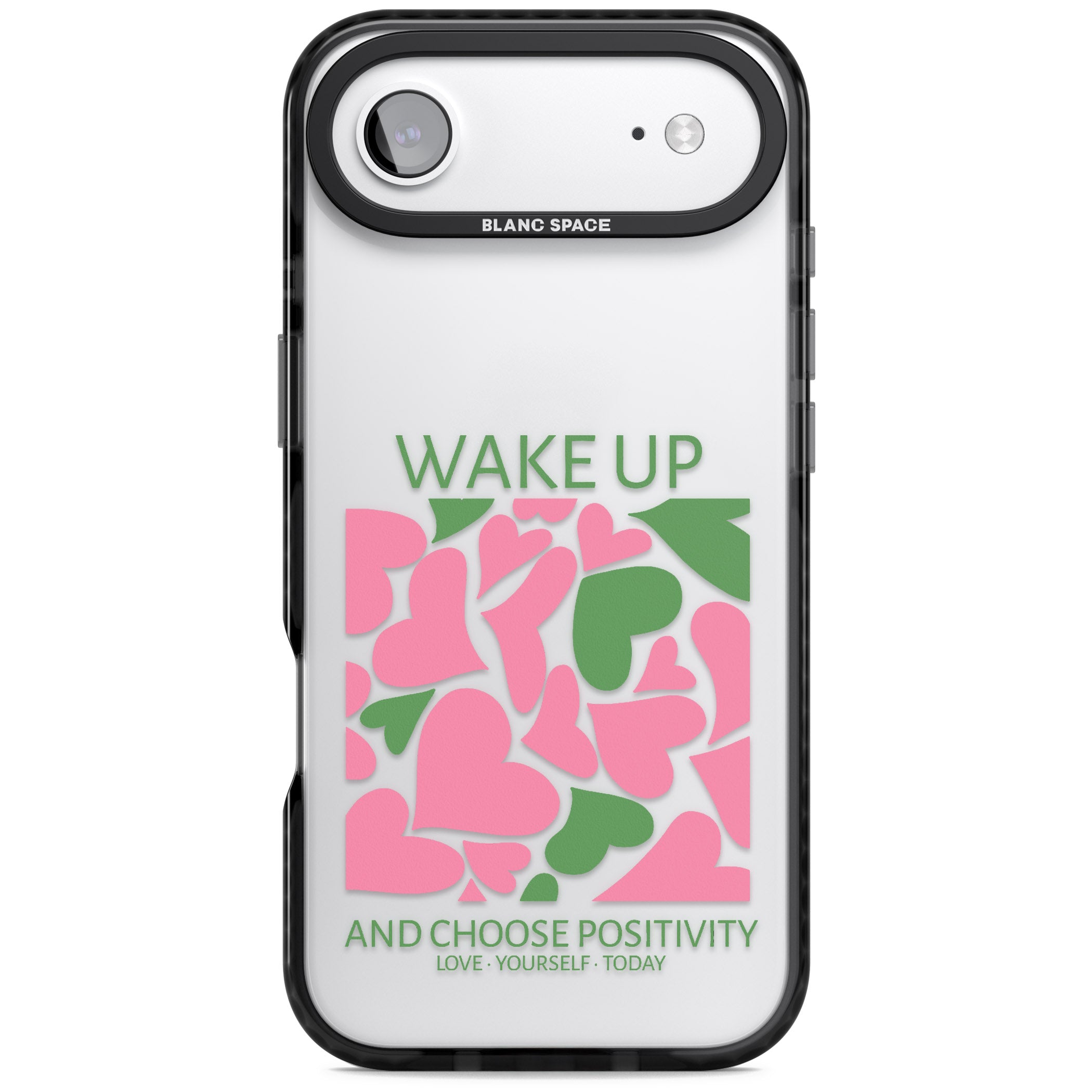 Wake Up And Choose Positivity iPhone 17 Air Impact Black Phone Case