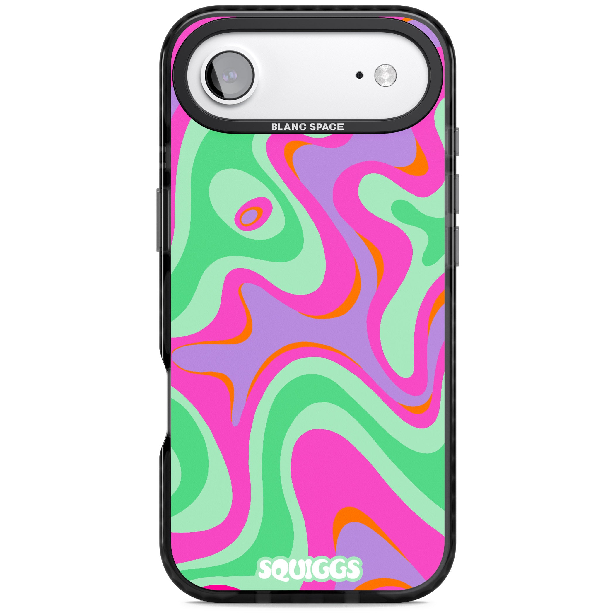 Pink Lava iPhone 17 Air Impact Black Phone Case