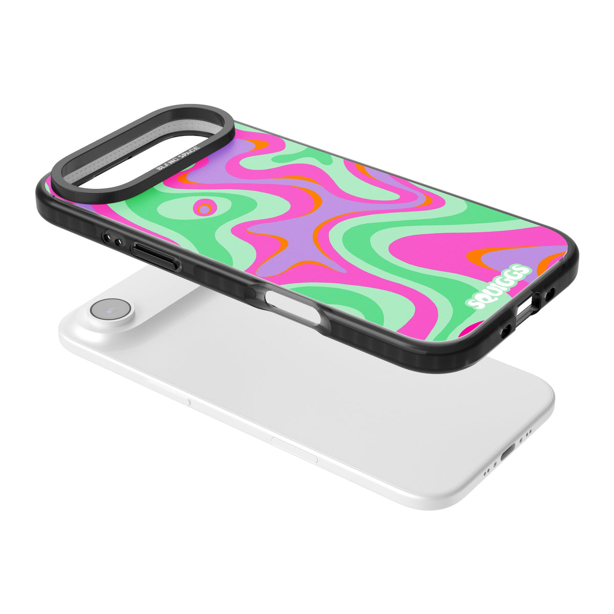 Plasma Lava iPhone Air Impact Black Phone Case angled