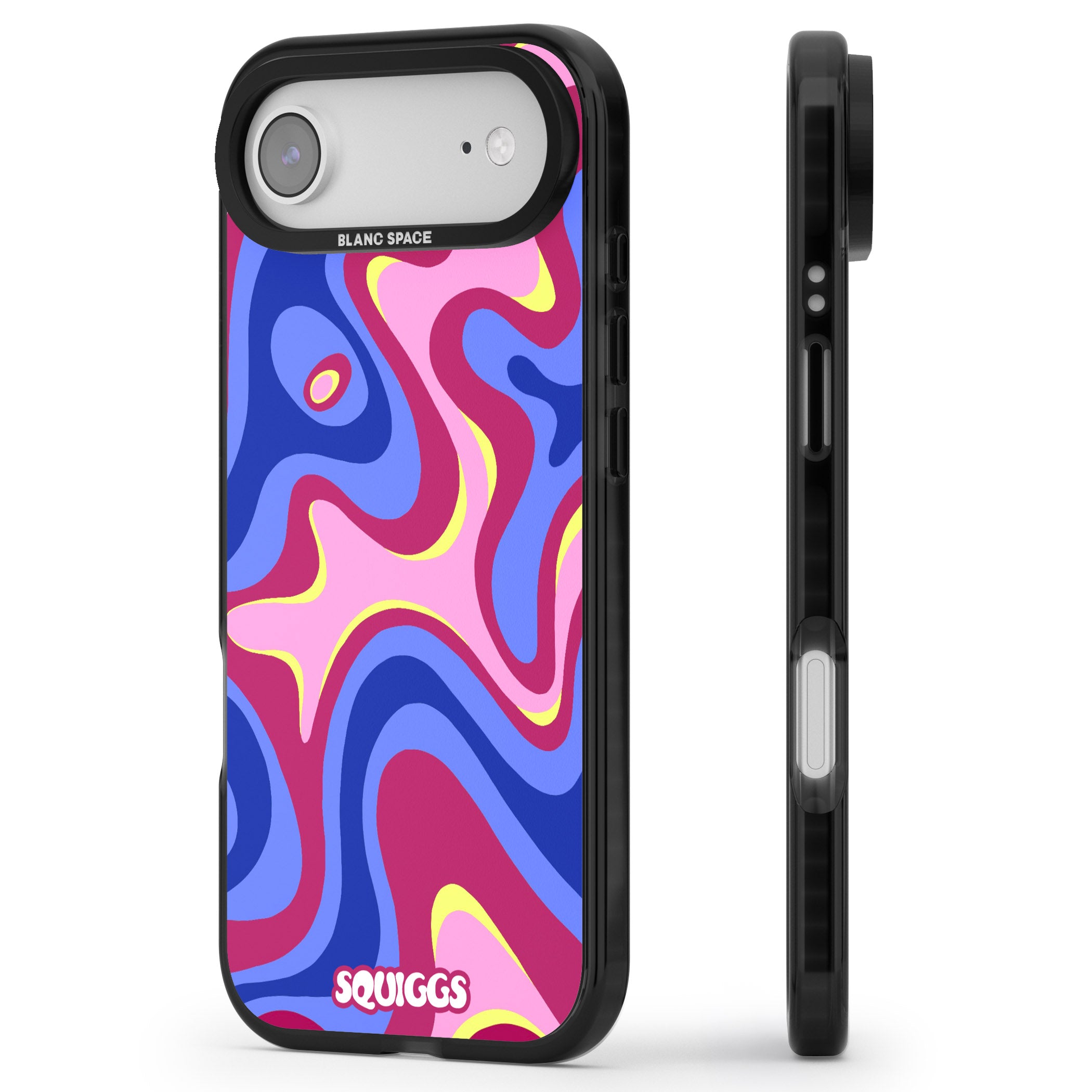 Blue Lava iPhone 17 Air Impact Black Phone Case Side Profile