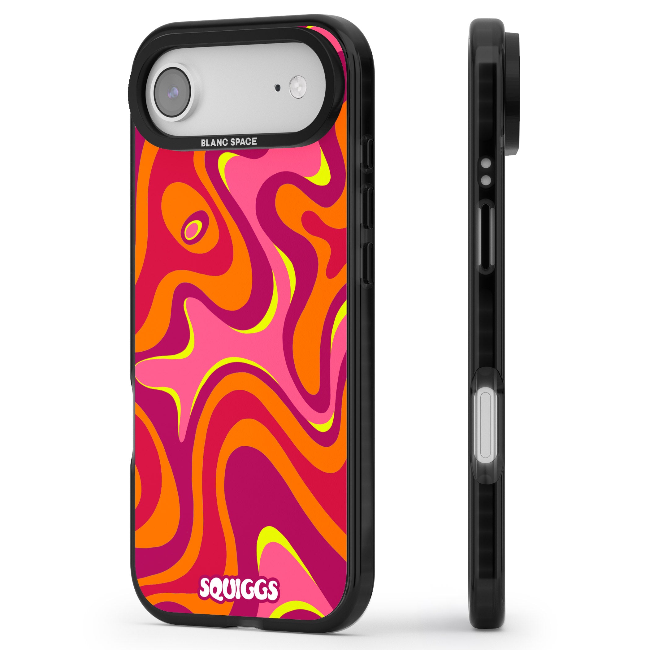 Hot Lava iPhone 17 Air Impact Black Phone Case Side Profile