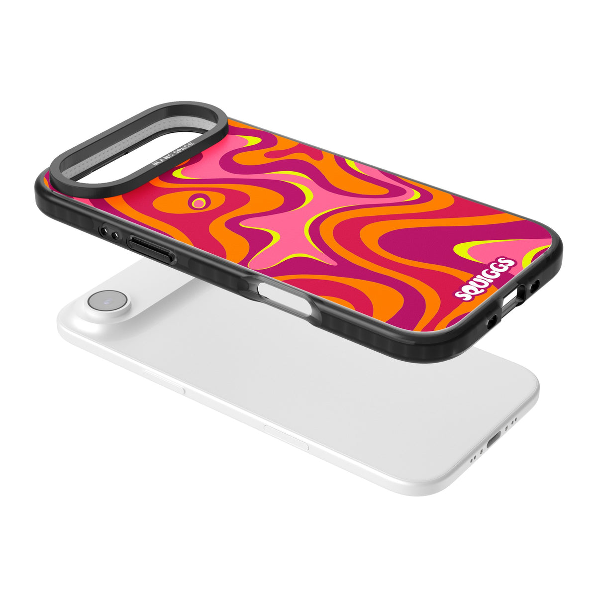 Hot Lava iPhone Air Impact Black Phone Case angled