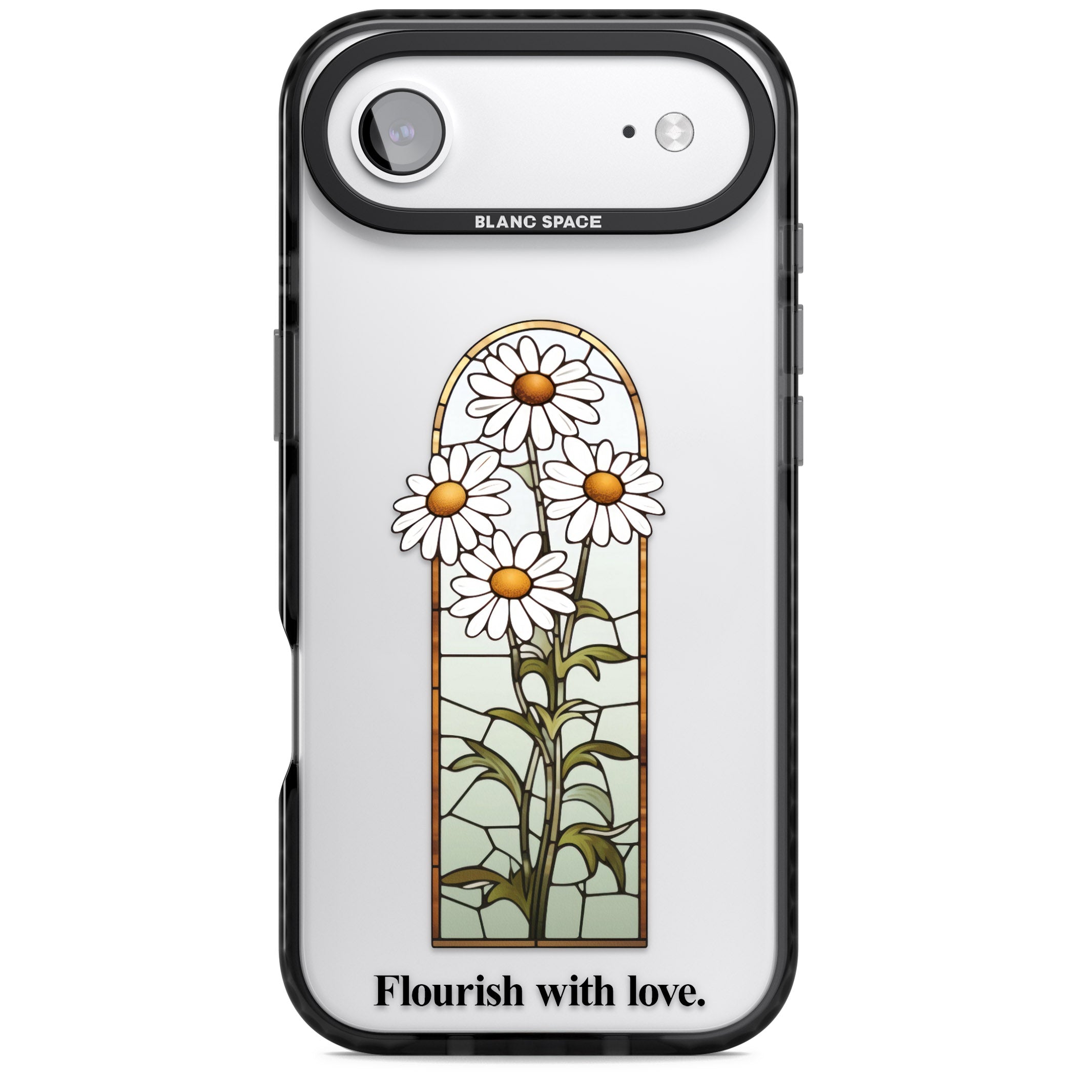 Flourish With Love iPhone 17 Air Impact Black Phone Case