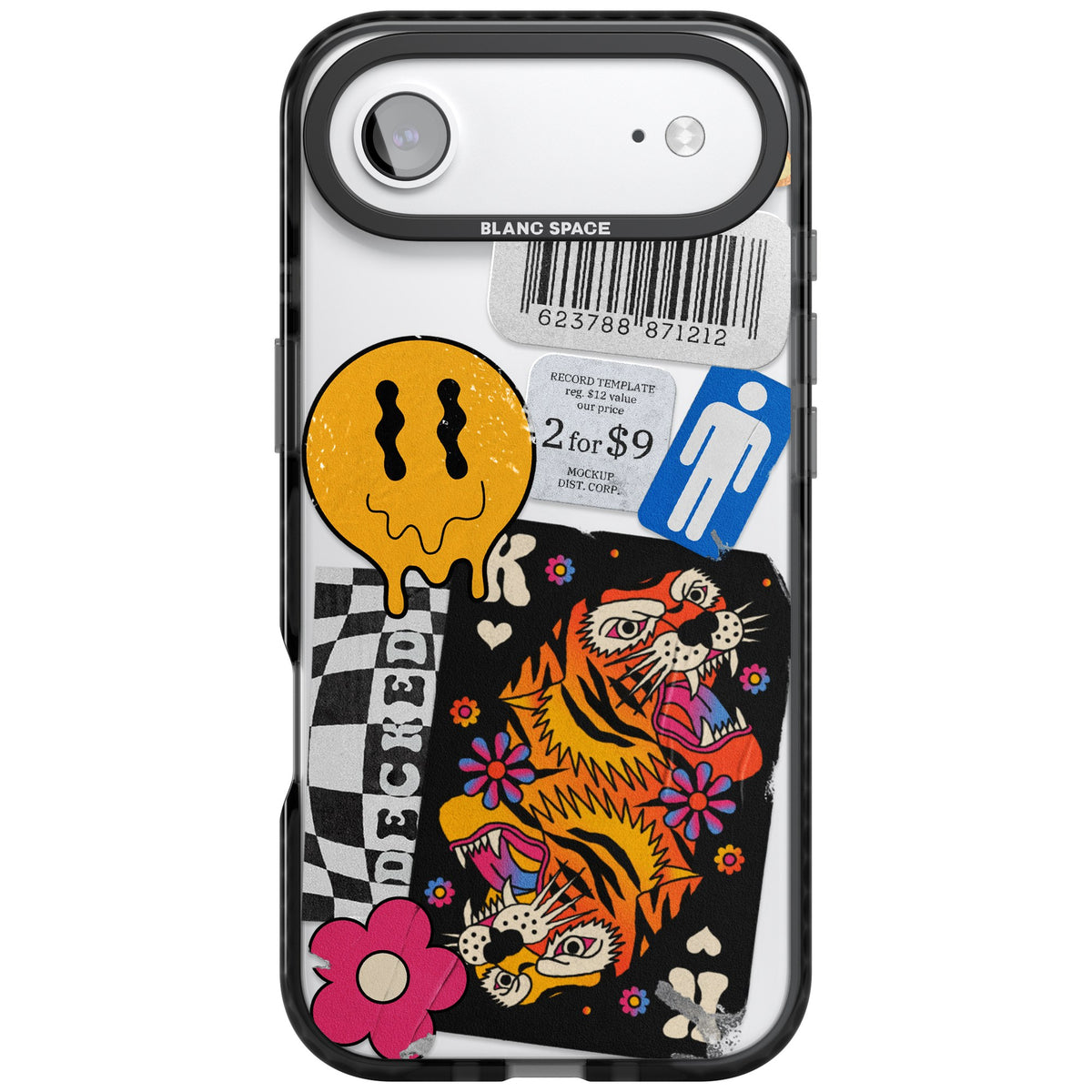 Electric Vibes iPhone Air Impact Black Phone Case front