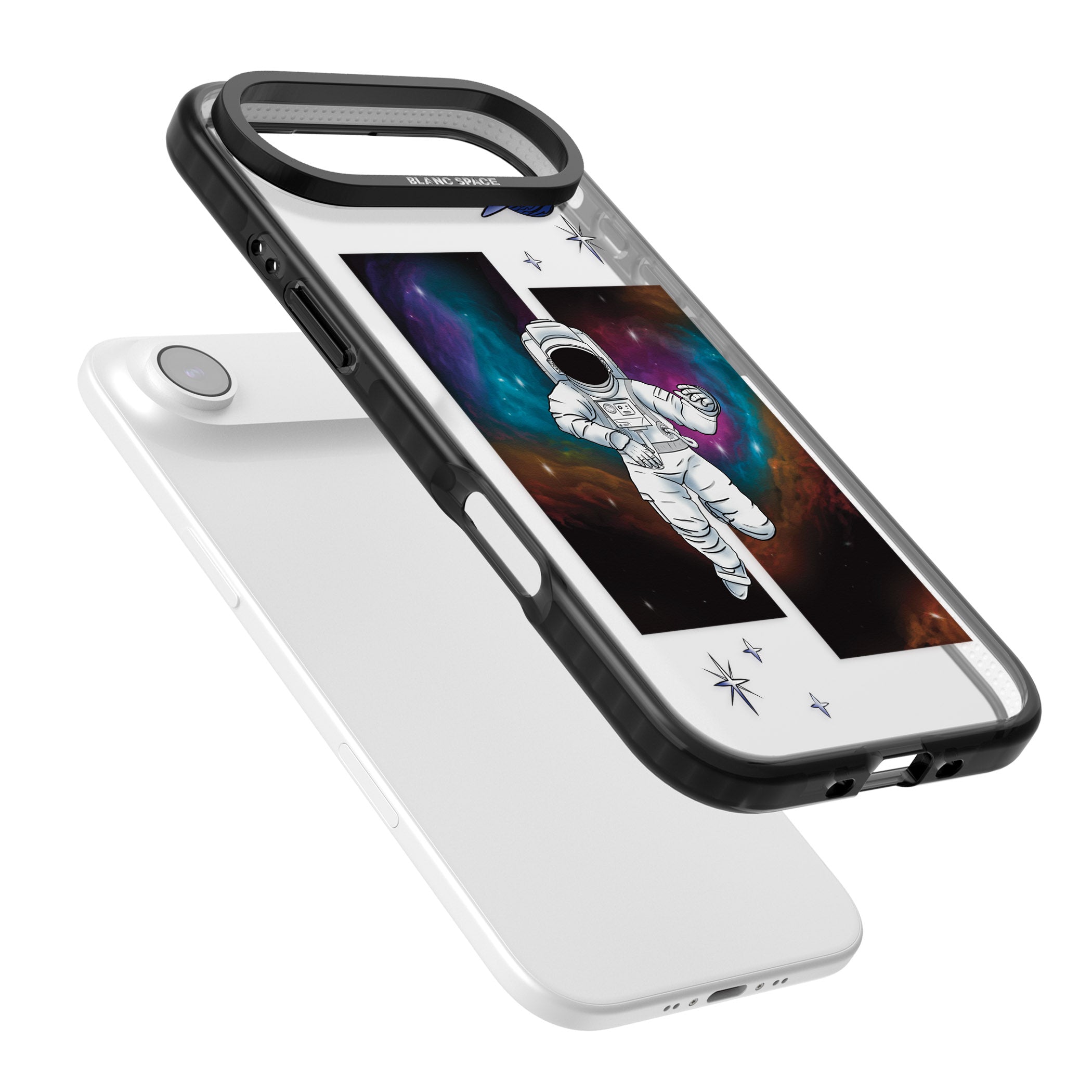 Escape The Nebula iPhone 17 Air Impact Black Phone Case Colours