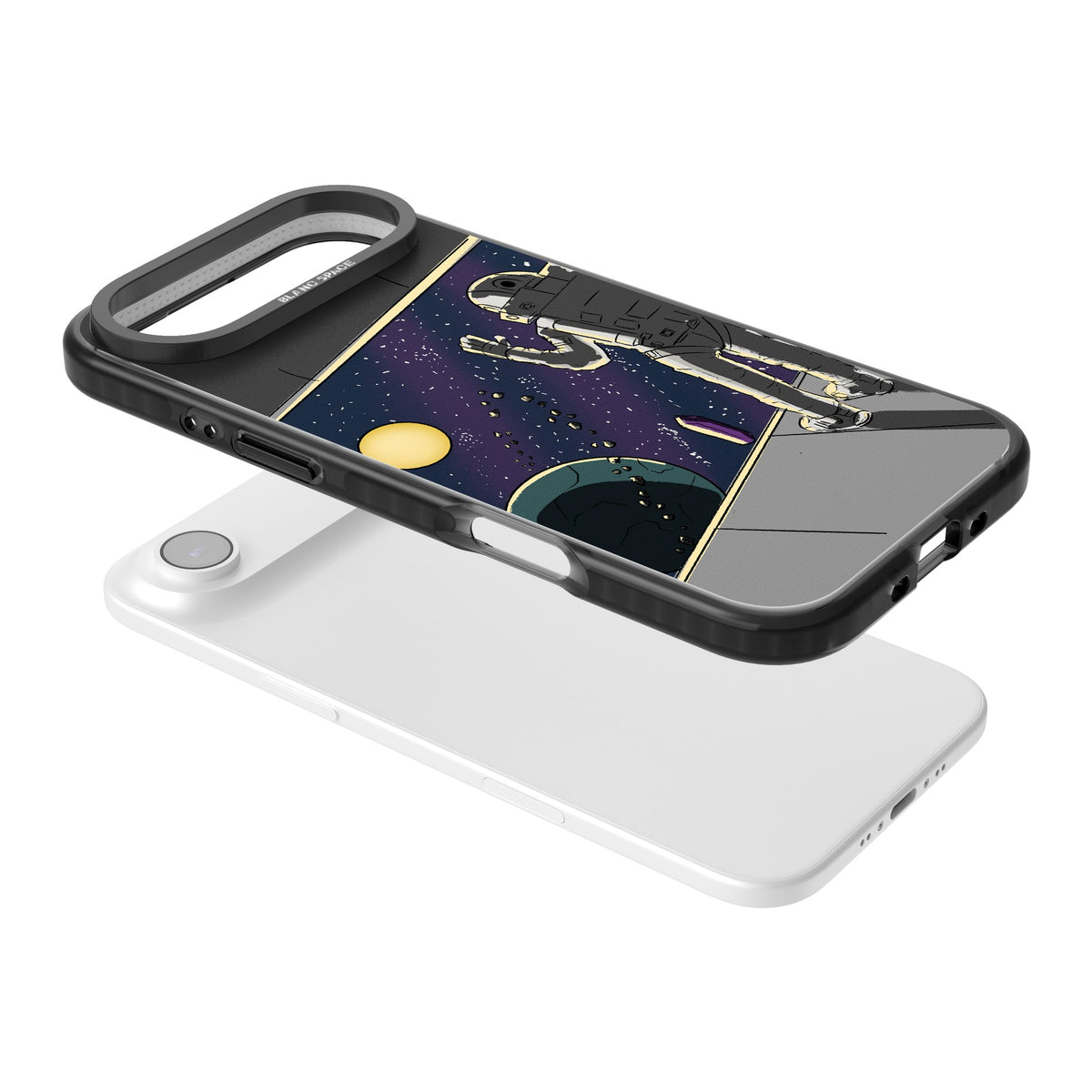 Home iPhone Air Impact Black Phone Case angled