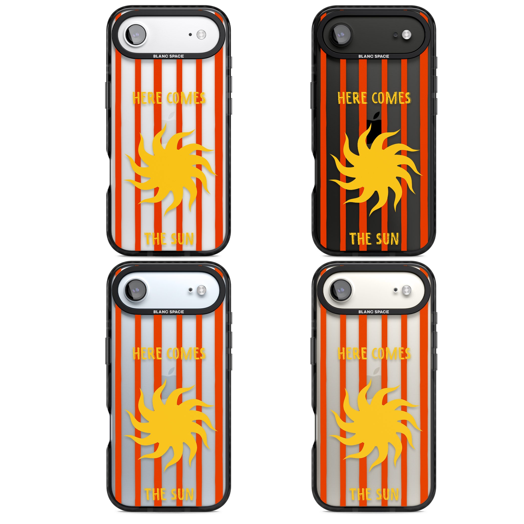 Here Comes The Sun iPhone 17 Air Impact Black Phone Case APT Impact Protection
