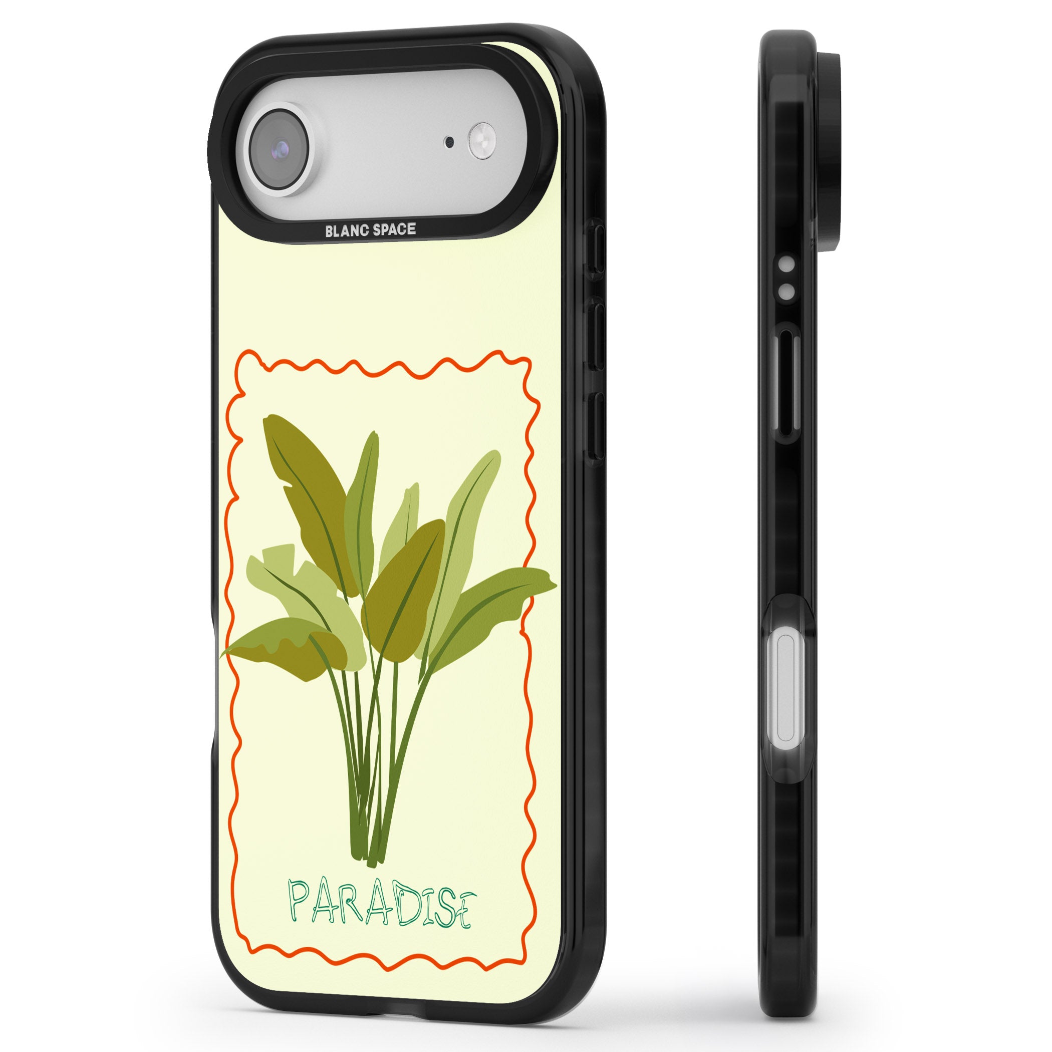 Paradies Plant iPhone 17 Air Impact Black Phone Case Side Profile