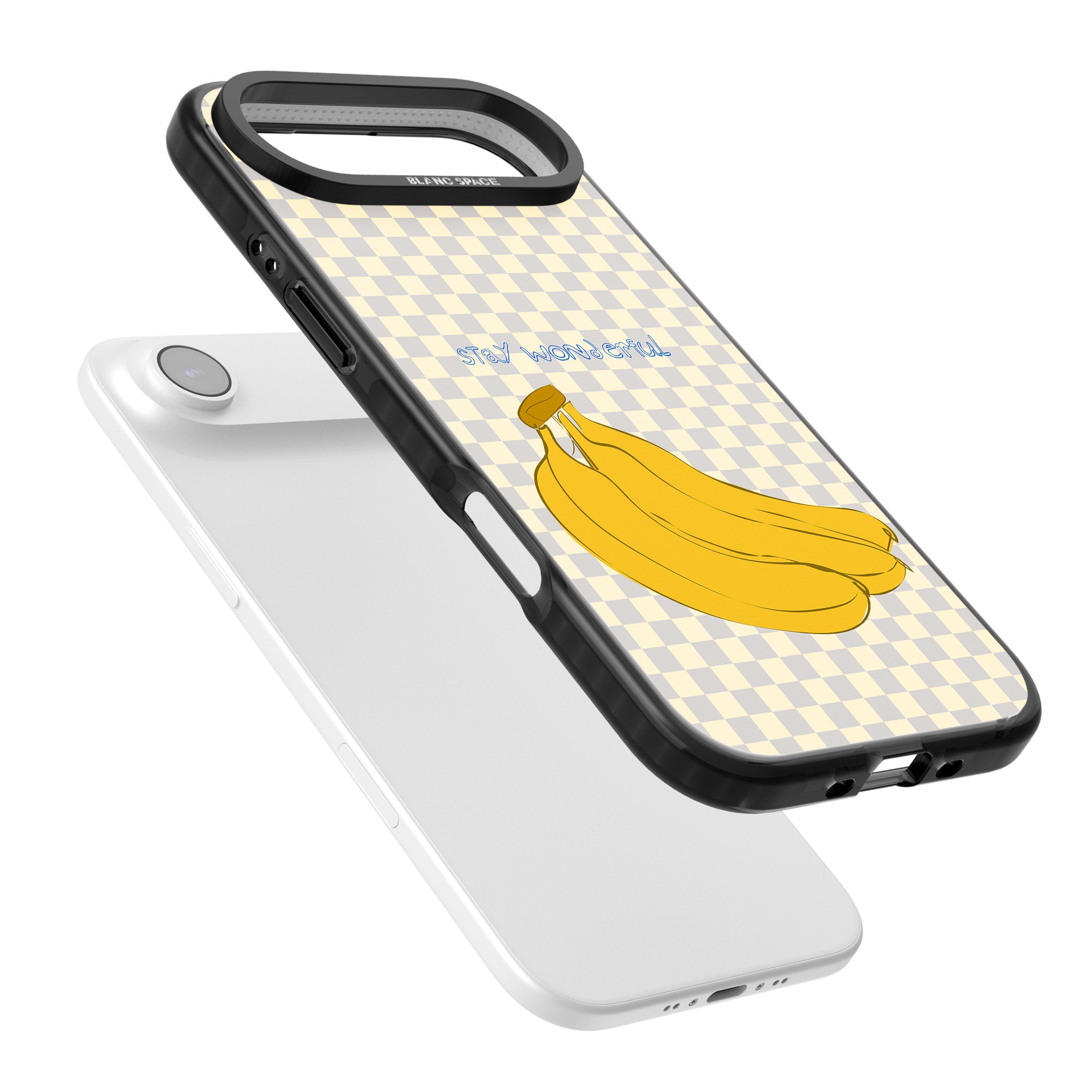 Stay Wonderful Banana iPhone 17 Air Impact Black Phone Case Colours