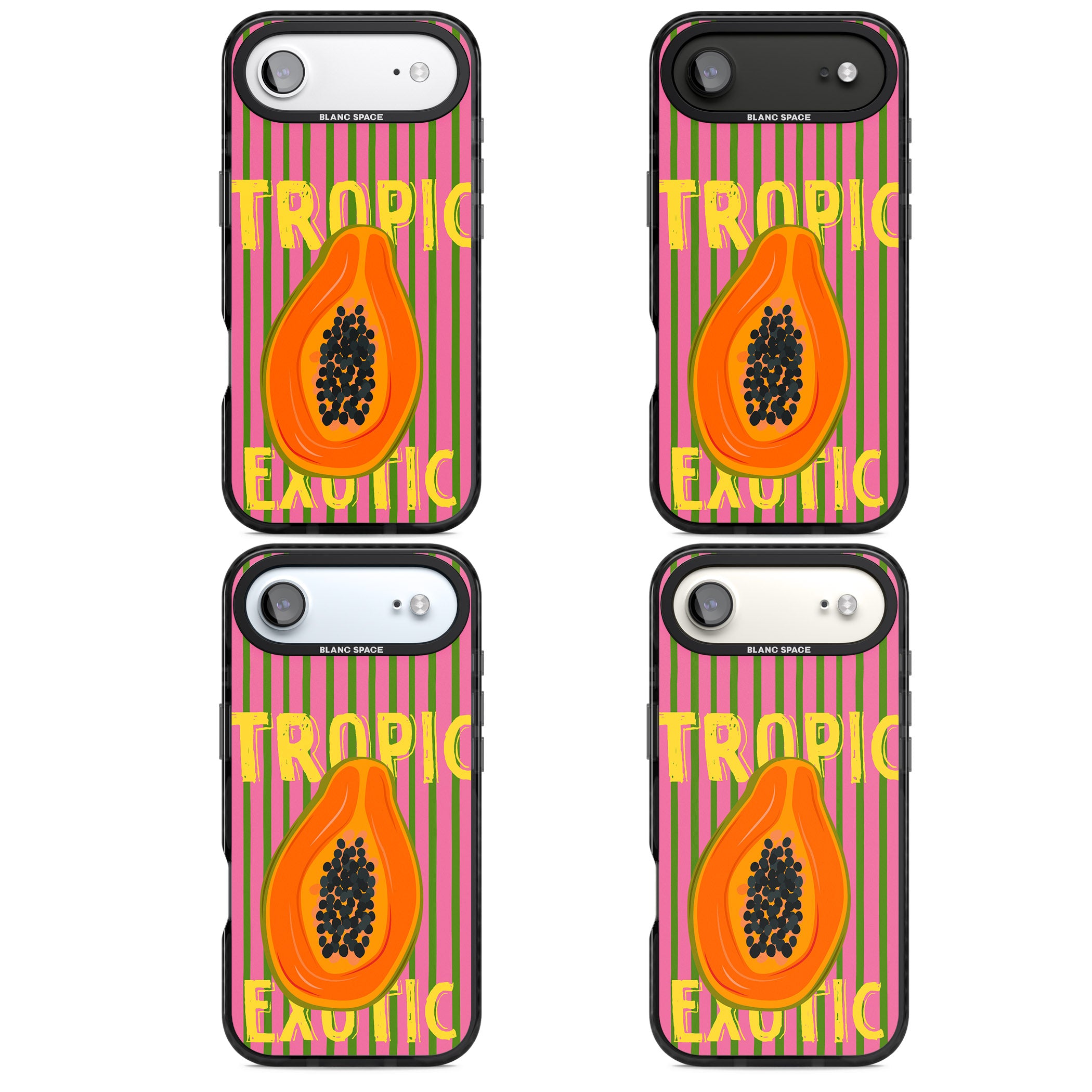 Tropic Exotic iPhone 17 Air Impact Black Phone Case APT Impact Protection