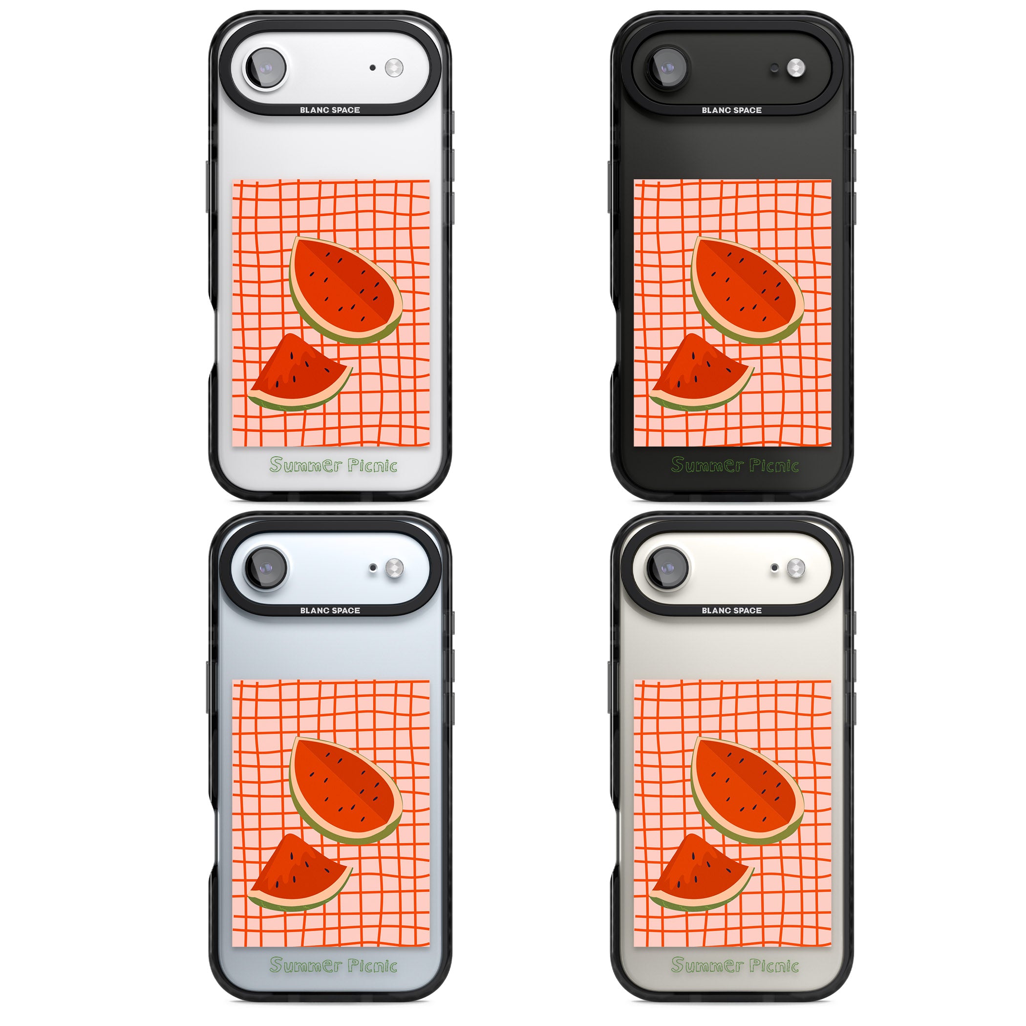 Summer Picnic iPhone 17 Air Impact Black Phone Case APT Impact Protection