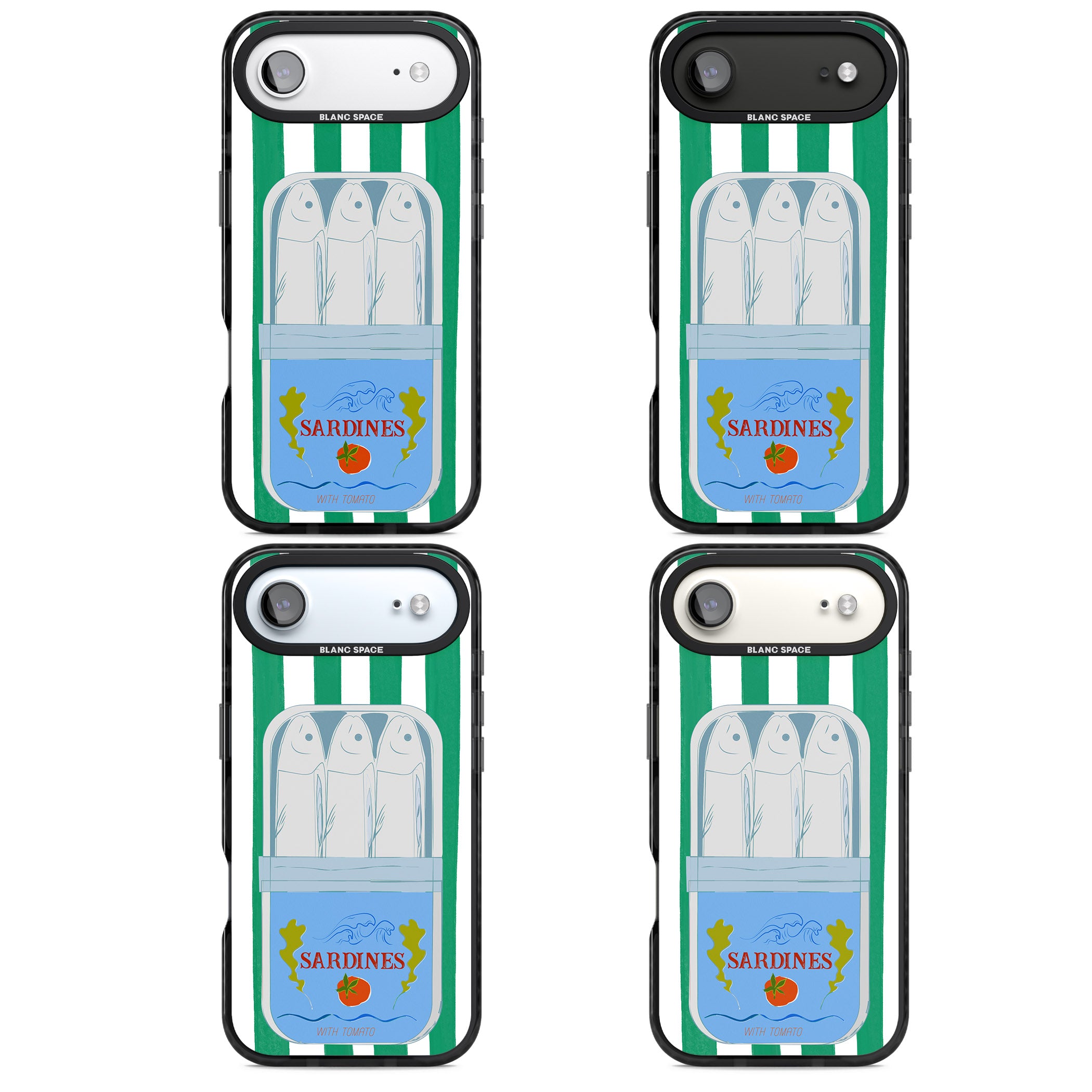 Italian Coastal Sardines iPhone 17 Air Impact Black Phone Case APT Impact Protection