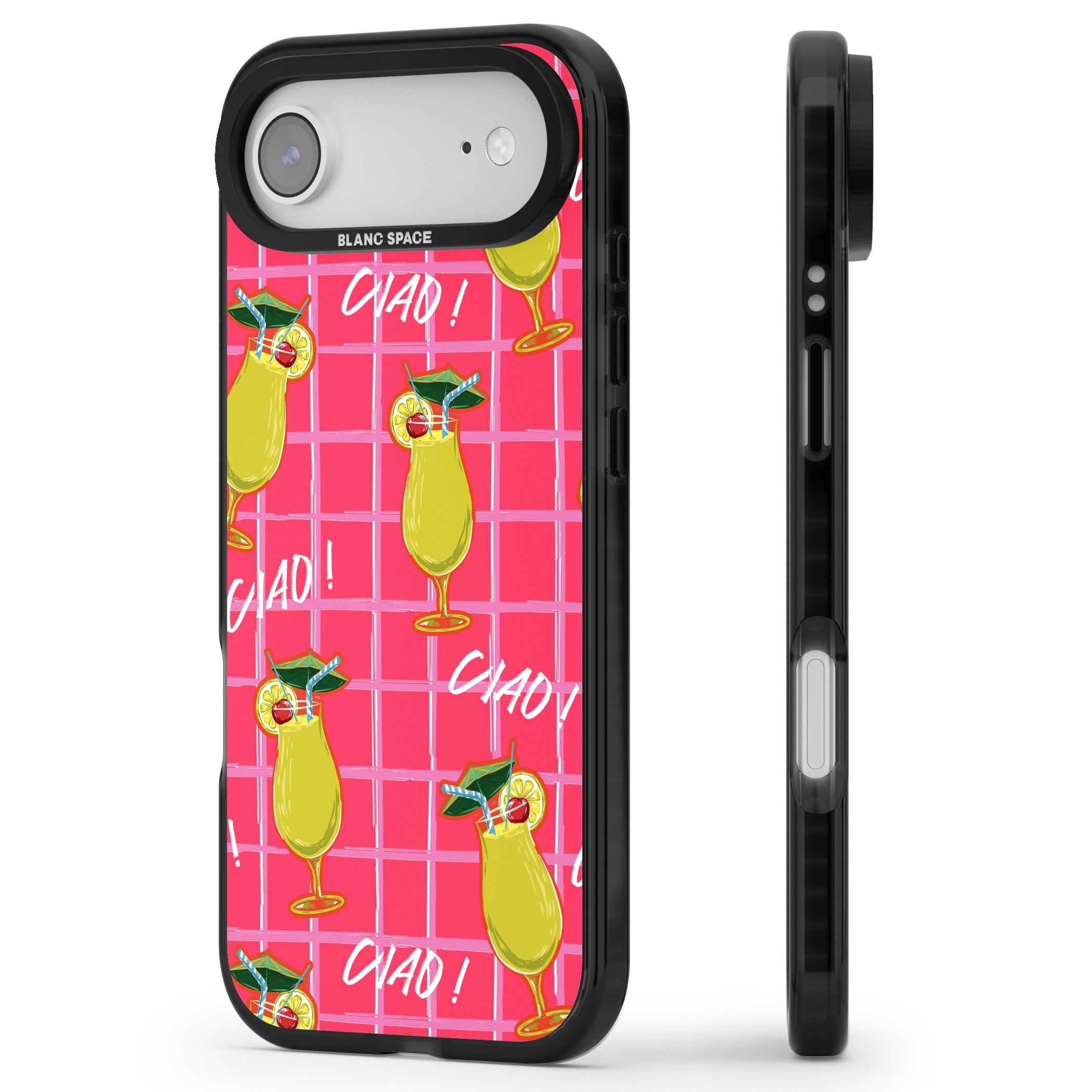 Ciao Lemons iPhone 17 Air Impact Black Phone Case Side Profile
