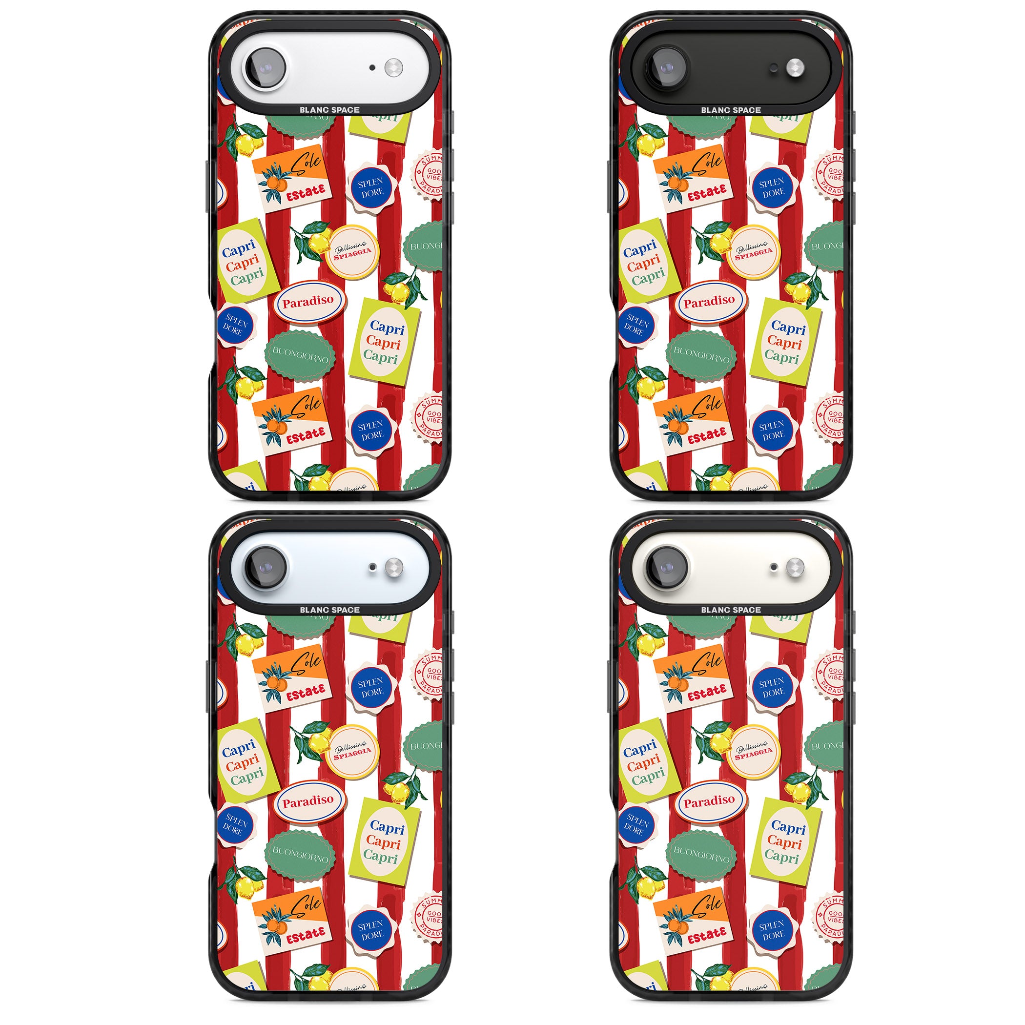 Capri iPhone 17 Air Impact Black Phone Case APT Impact Protection