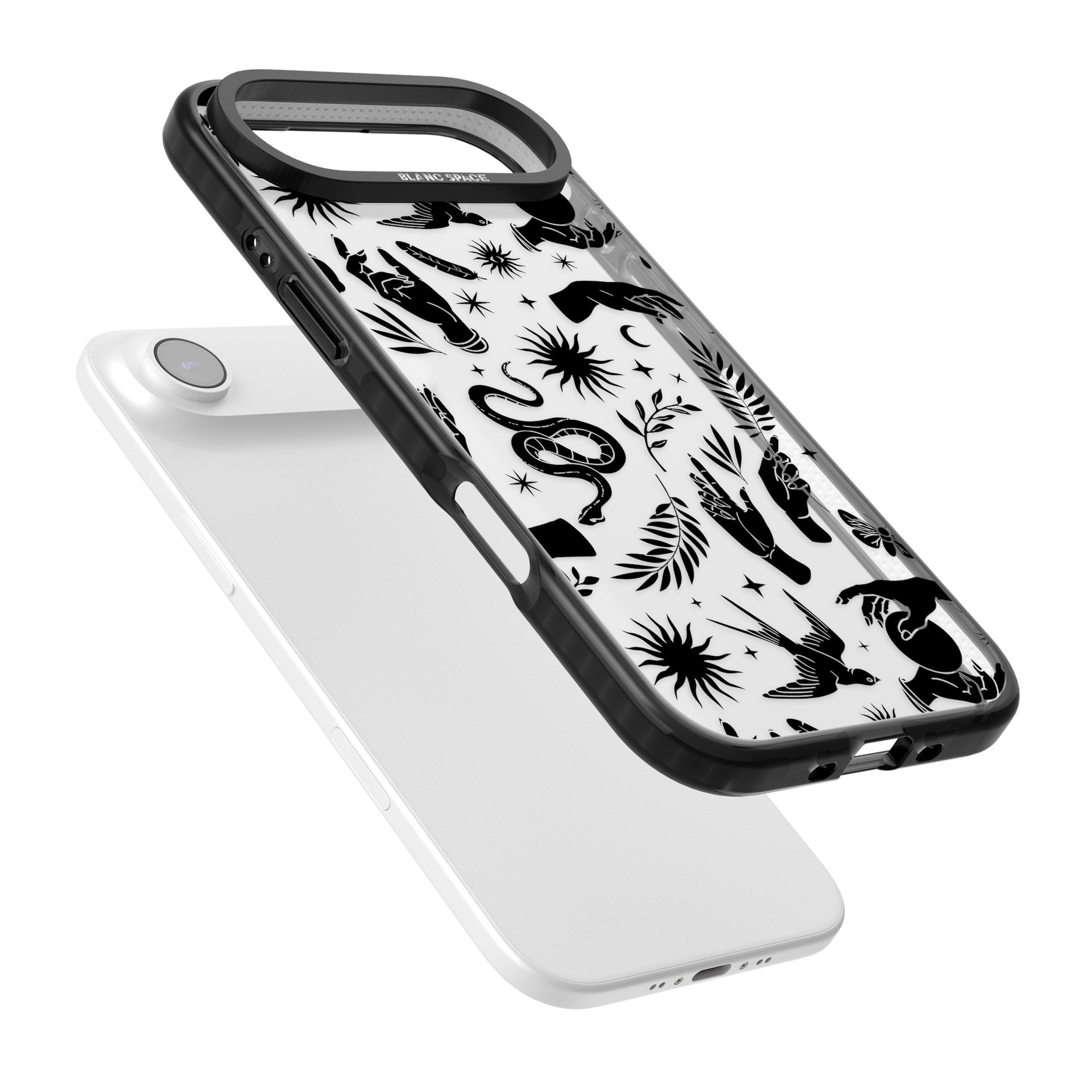 Celestial Pattern (Black) iPhone 17 Air Impact Black Phone Case Colours