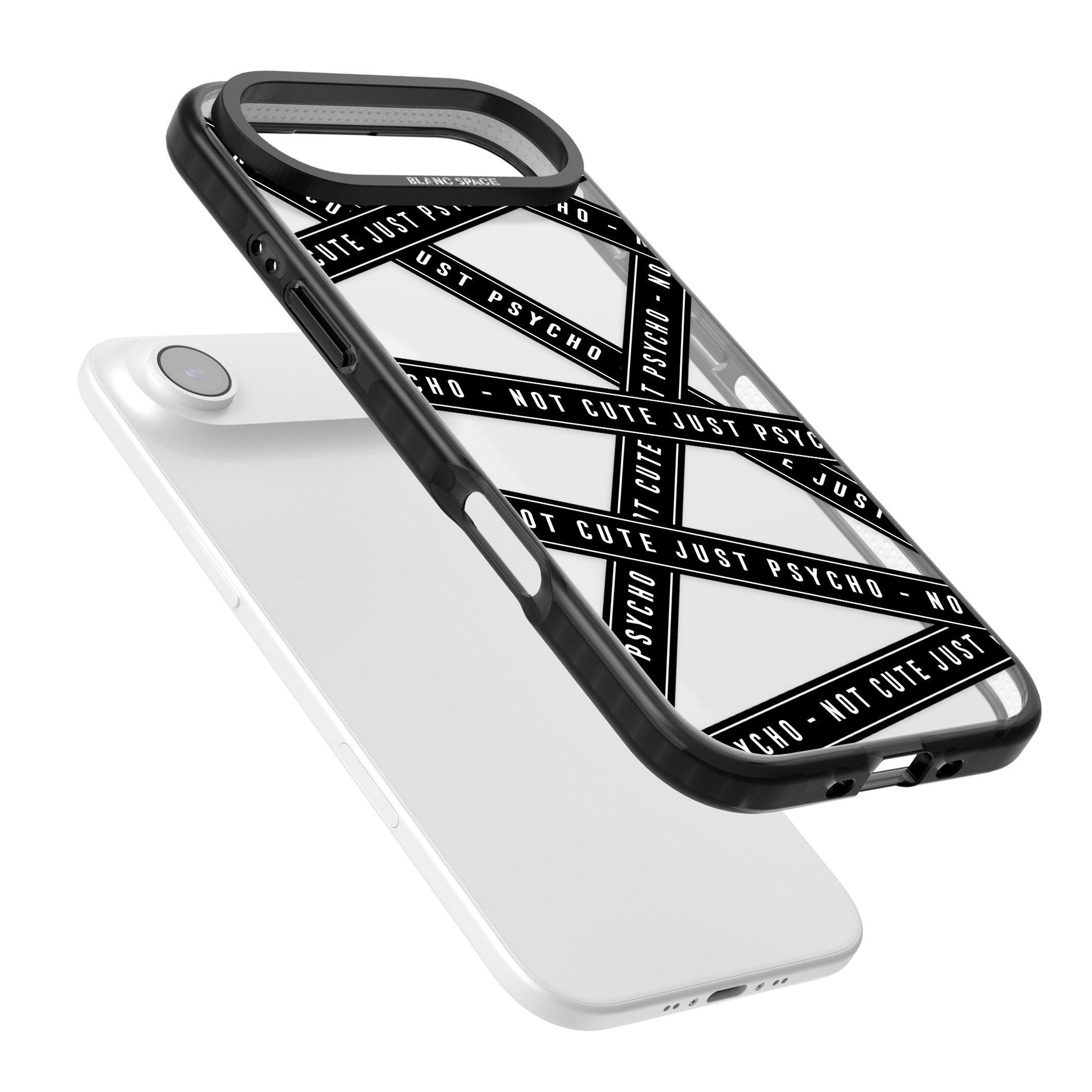 Not Cute Just Psycho iPhone 17 Air Impact Black Phone Case Colours