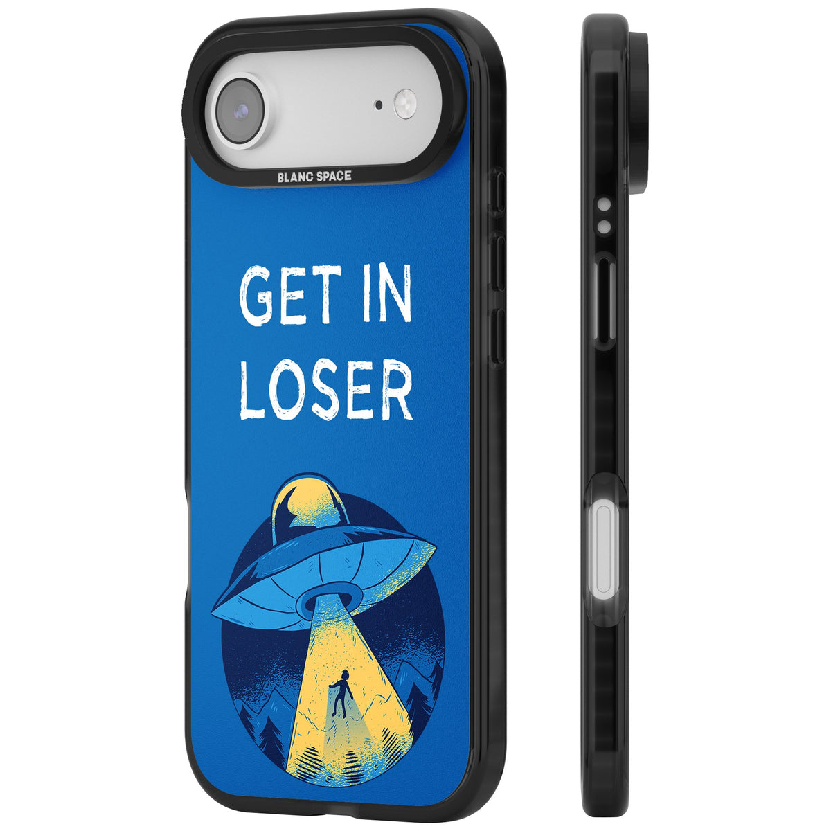 Get In Loser Ufo iPhone Air Impact Black Phone Case side