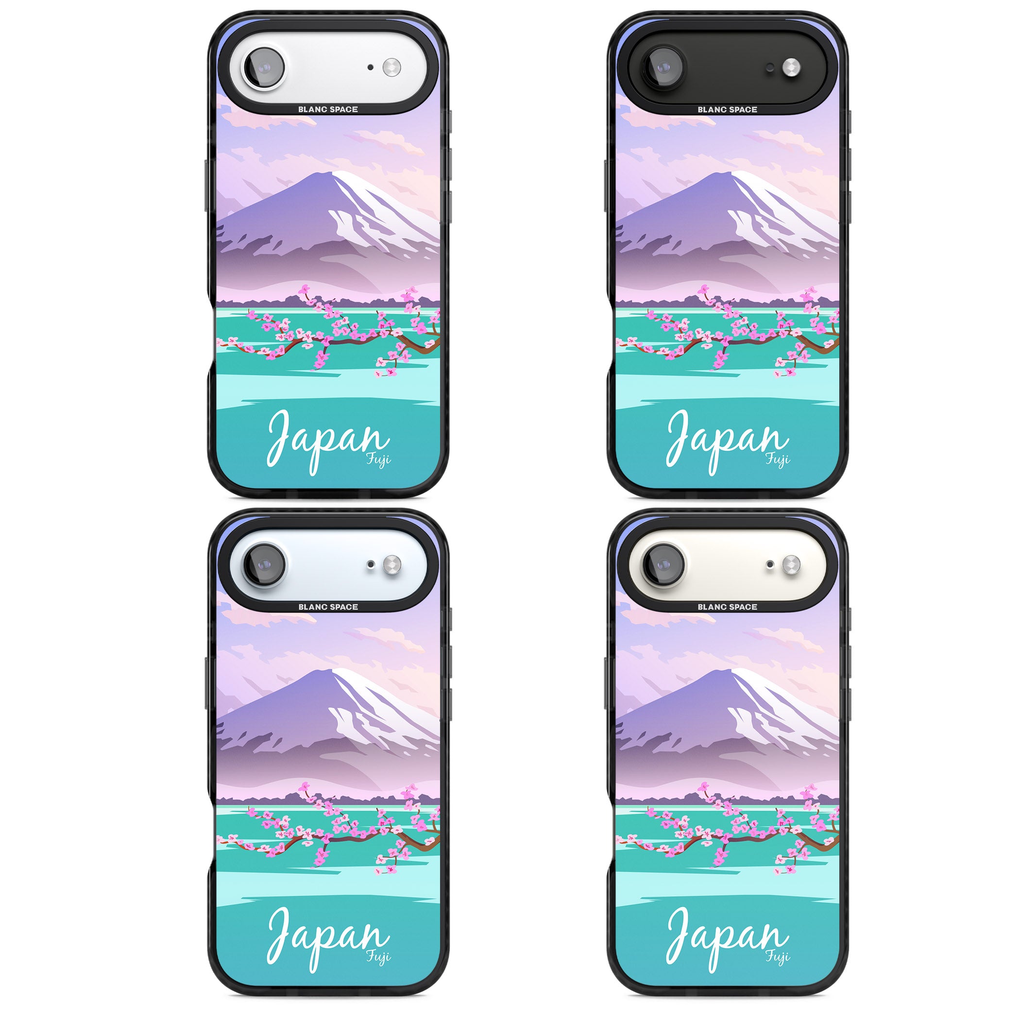 Vintage Travel Poster Japan iPhone 17 Air Impact Black Phone Case APT Impact Protection