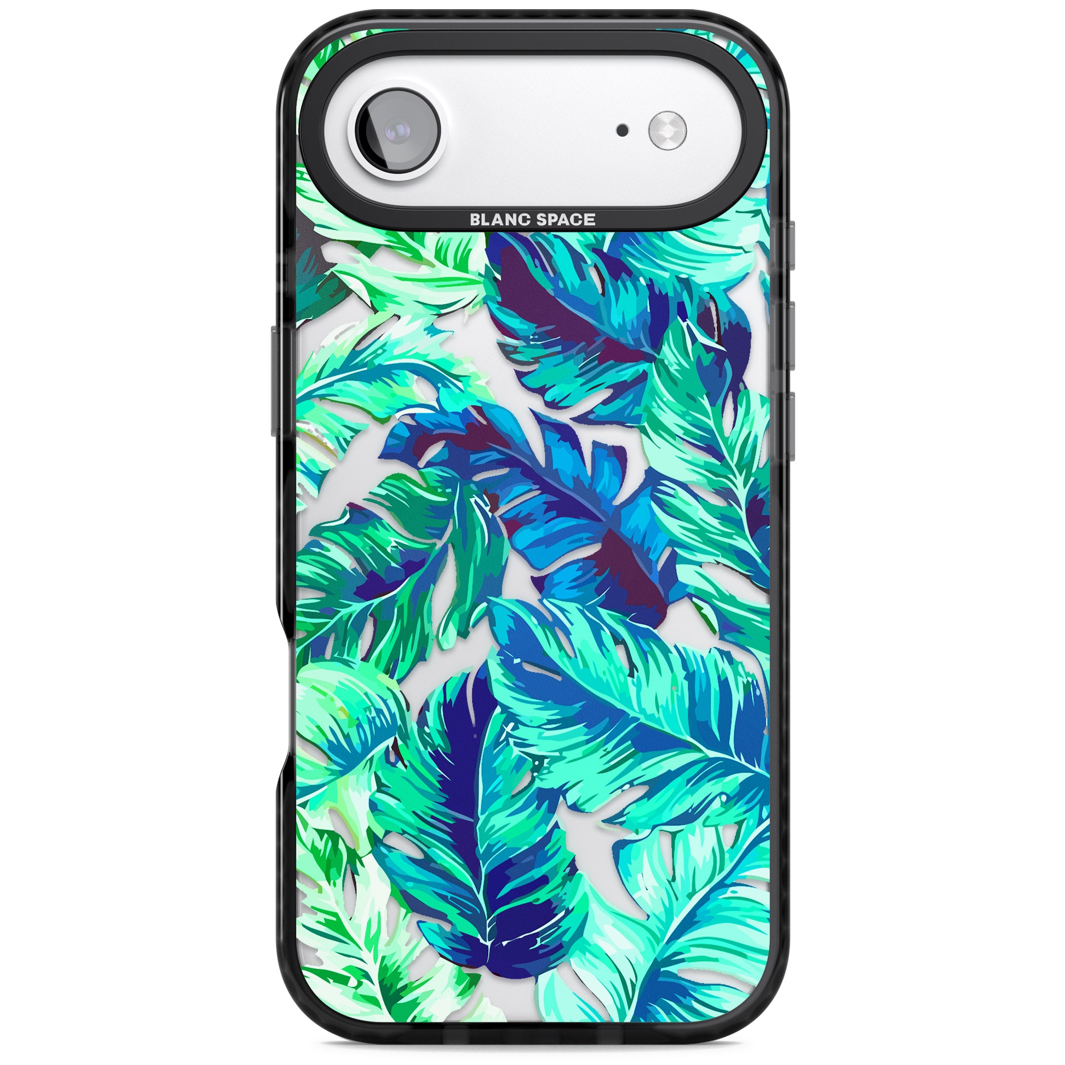 Tropical Palms iPhone 17 Air Impact Black Phone Case