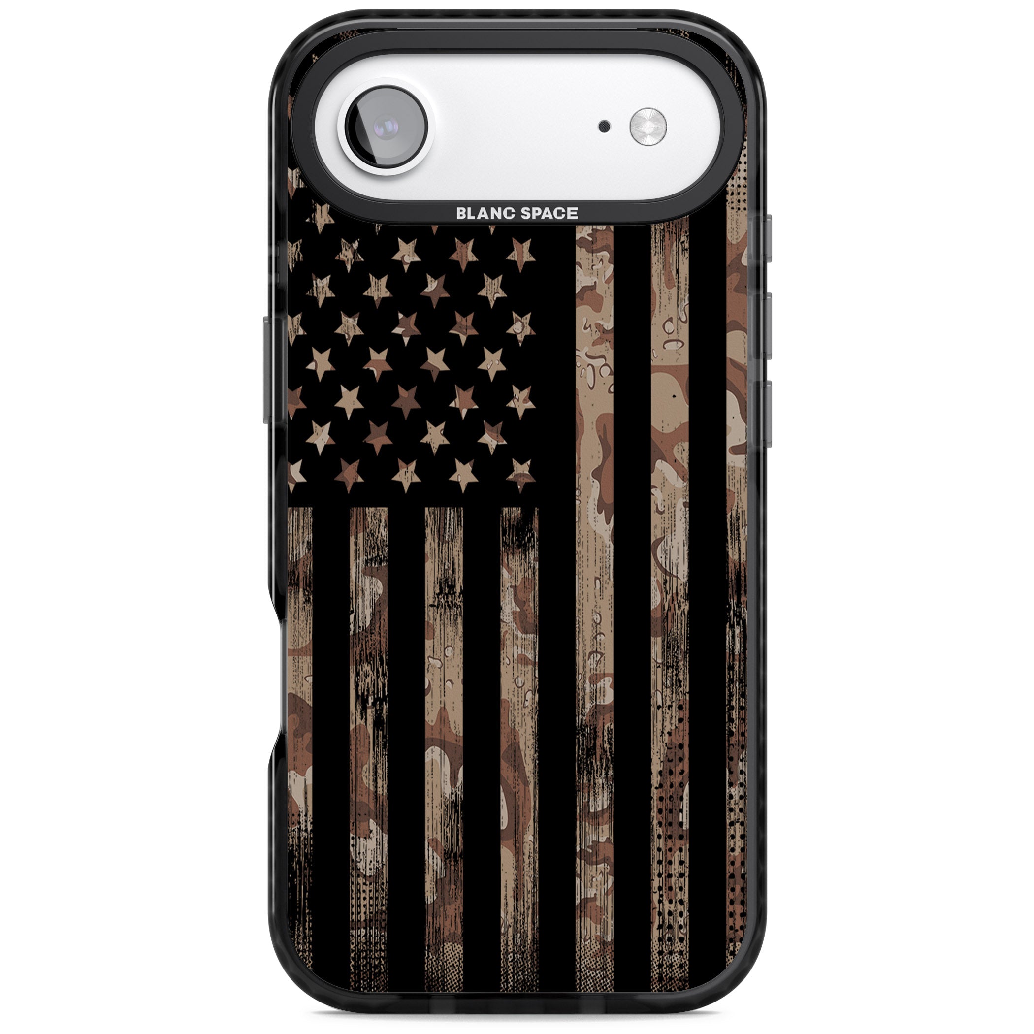 Desert Camo Us Flag iPhone 17 Air Impact Black Phone Case