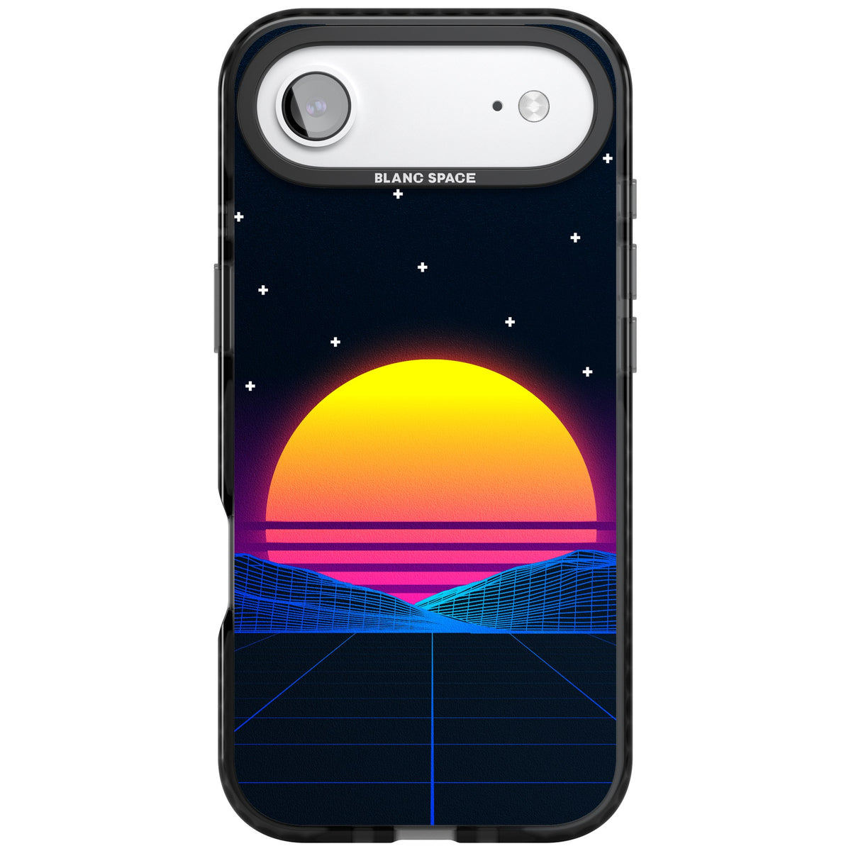Sunset Vaporwave iPhone Air Impact Black Phone Case front