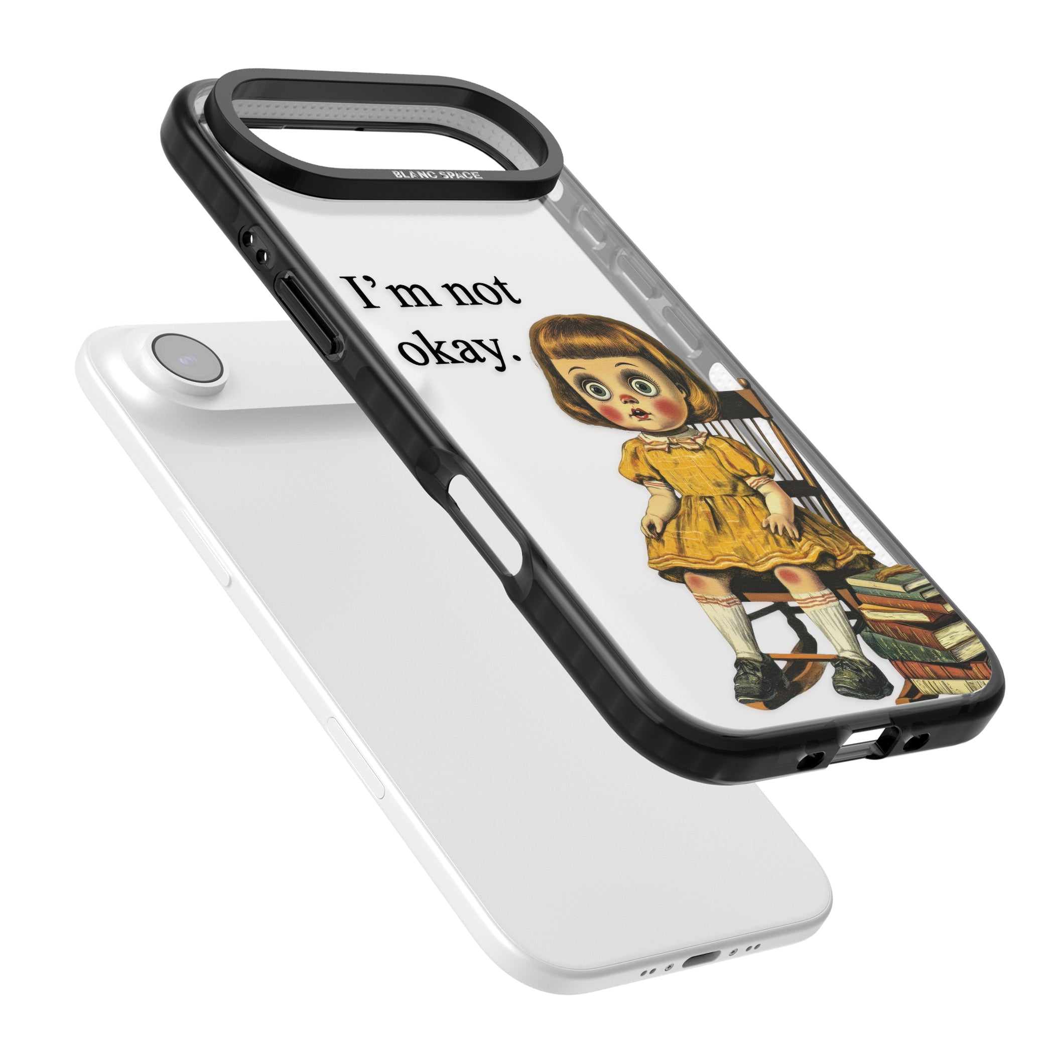 Im Not Okay iPhone 17 Air Impact Black Phone Case Colours