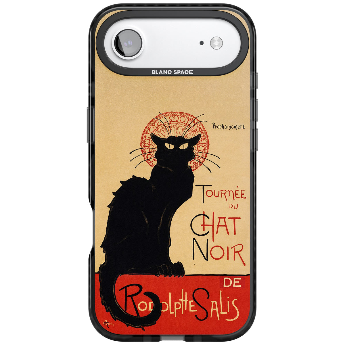 Tournee Du Chat Noir Poster iPhone Air Impact Black Phone Case front