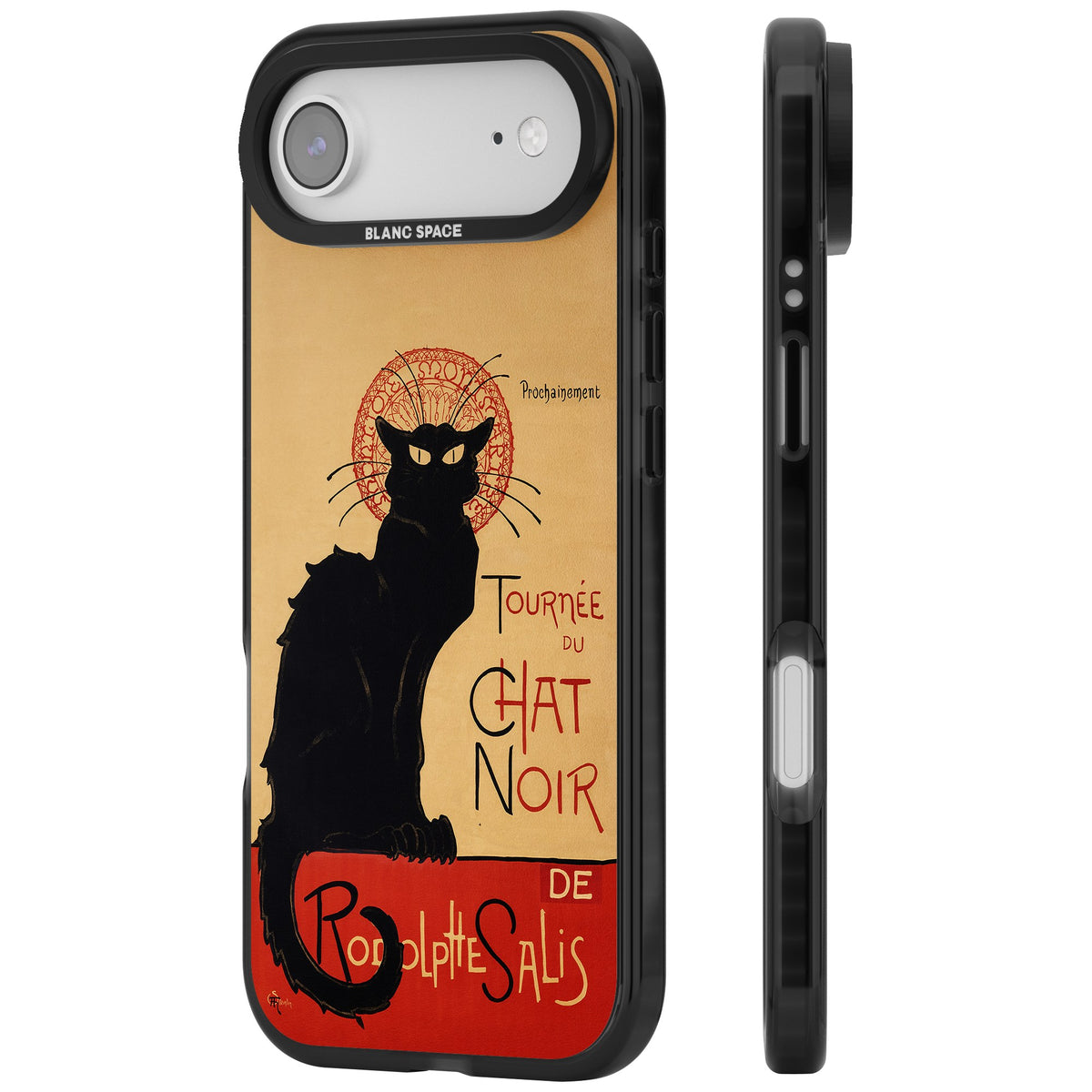 Tournee Du Chat Noir Poster iPhone Air Impact Black Phone Case side