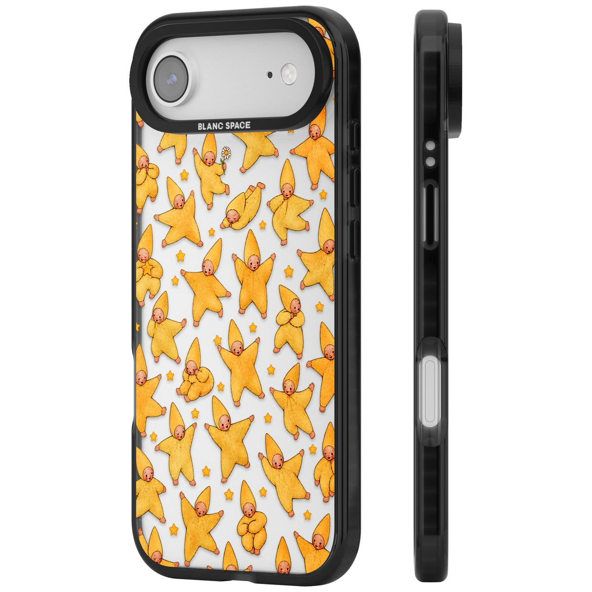 Dancing Star Babies iPhone Air Impact Black Phone Case side