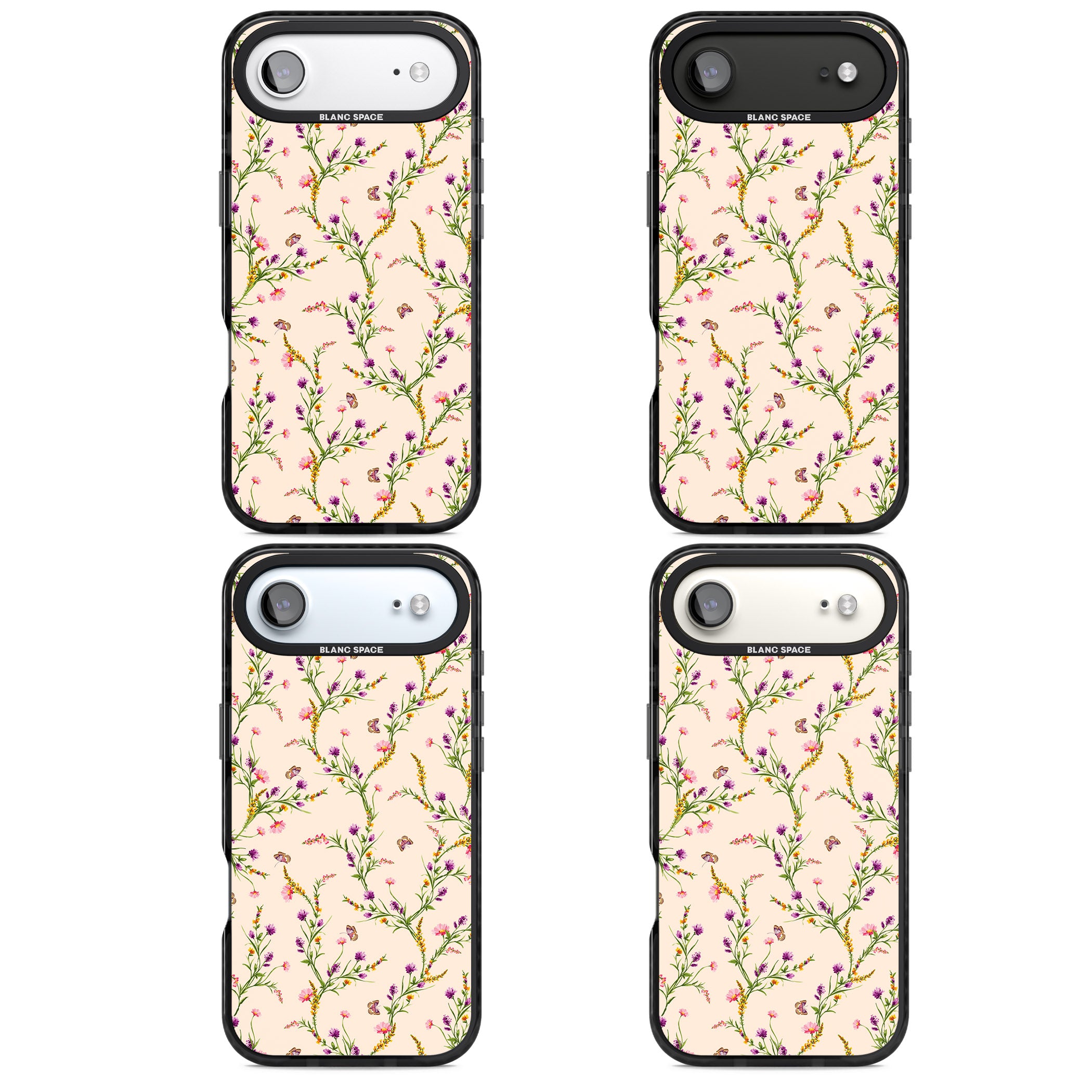 Meadow Wildflowers iPhone 17 Air Impact Black Phone Case APT Impact Protection