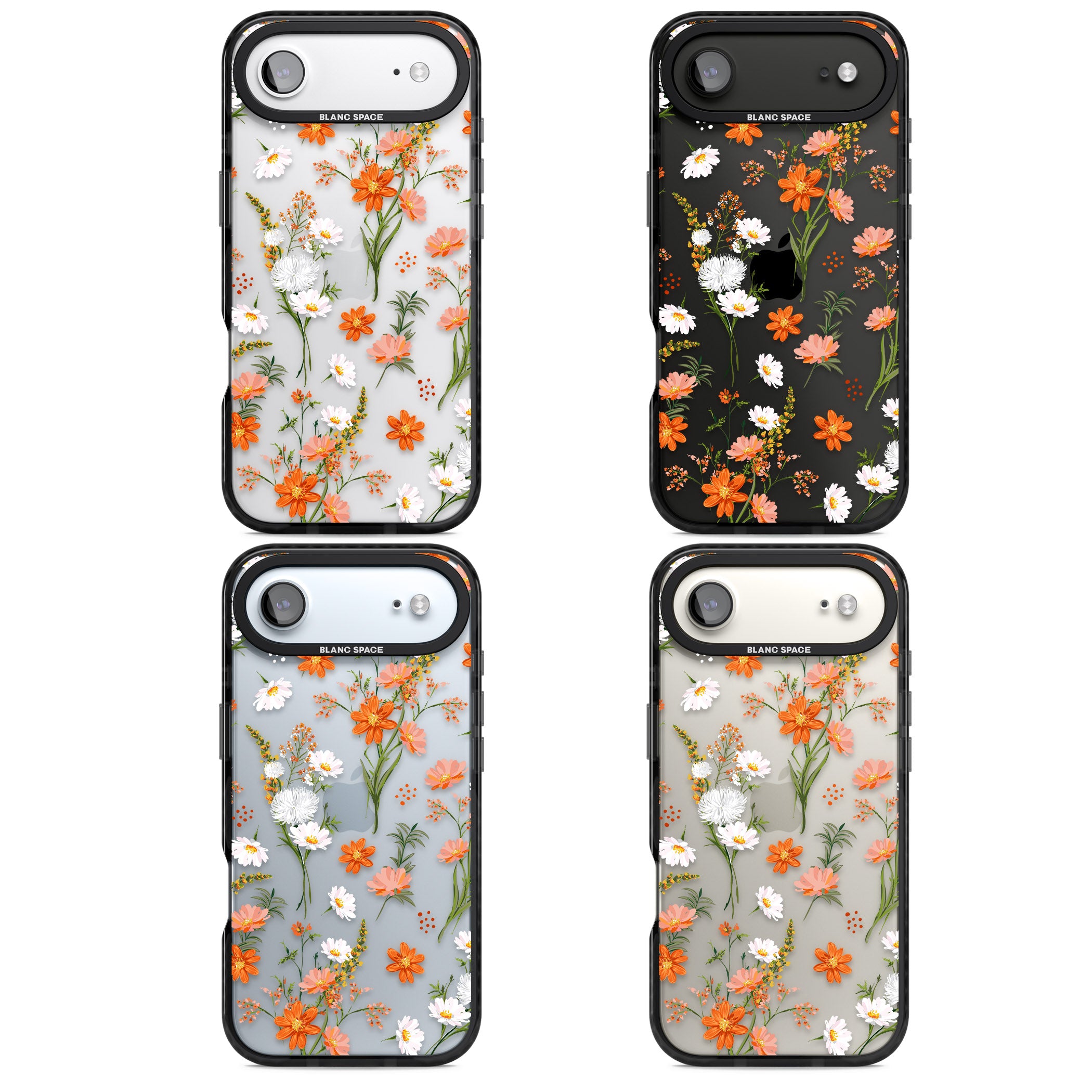 Sunset Wildflowers iPhone 17 Air Impact Black Phone Case APT Impact Protection