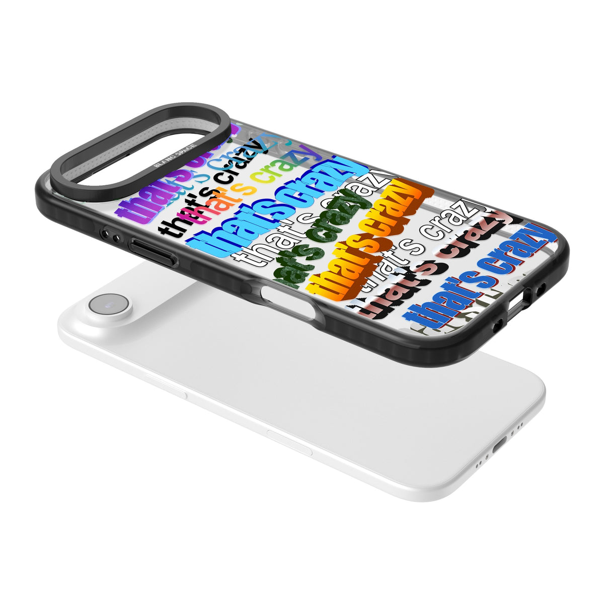 That's Crazy iPhone Air Impact Black Phone Case angled