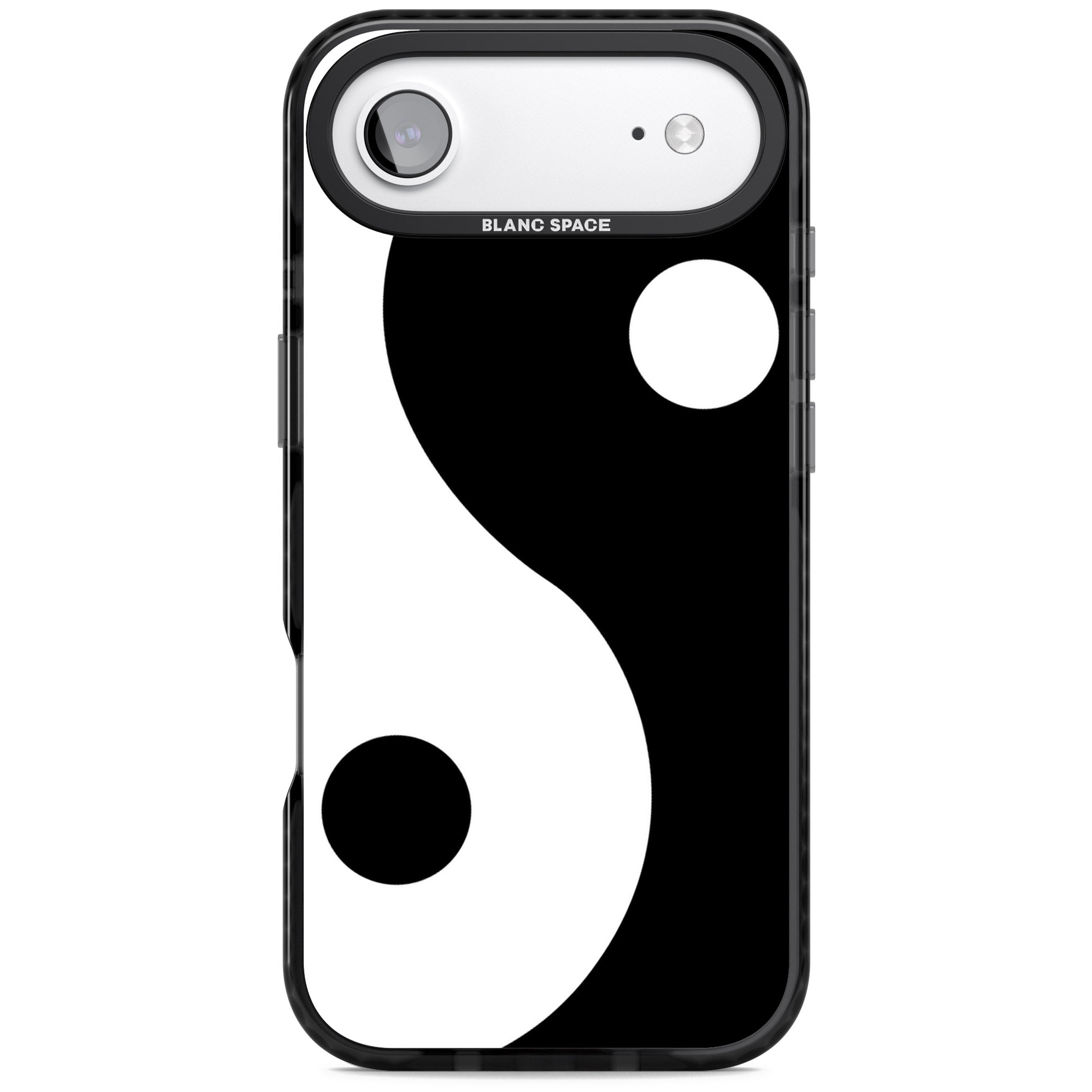 Large Yin Yang iPhone 17 Air Impact Black Phone Case