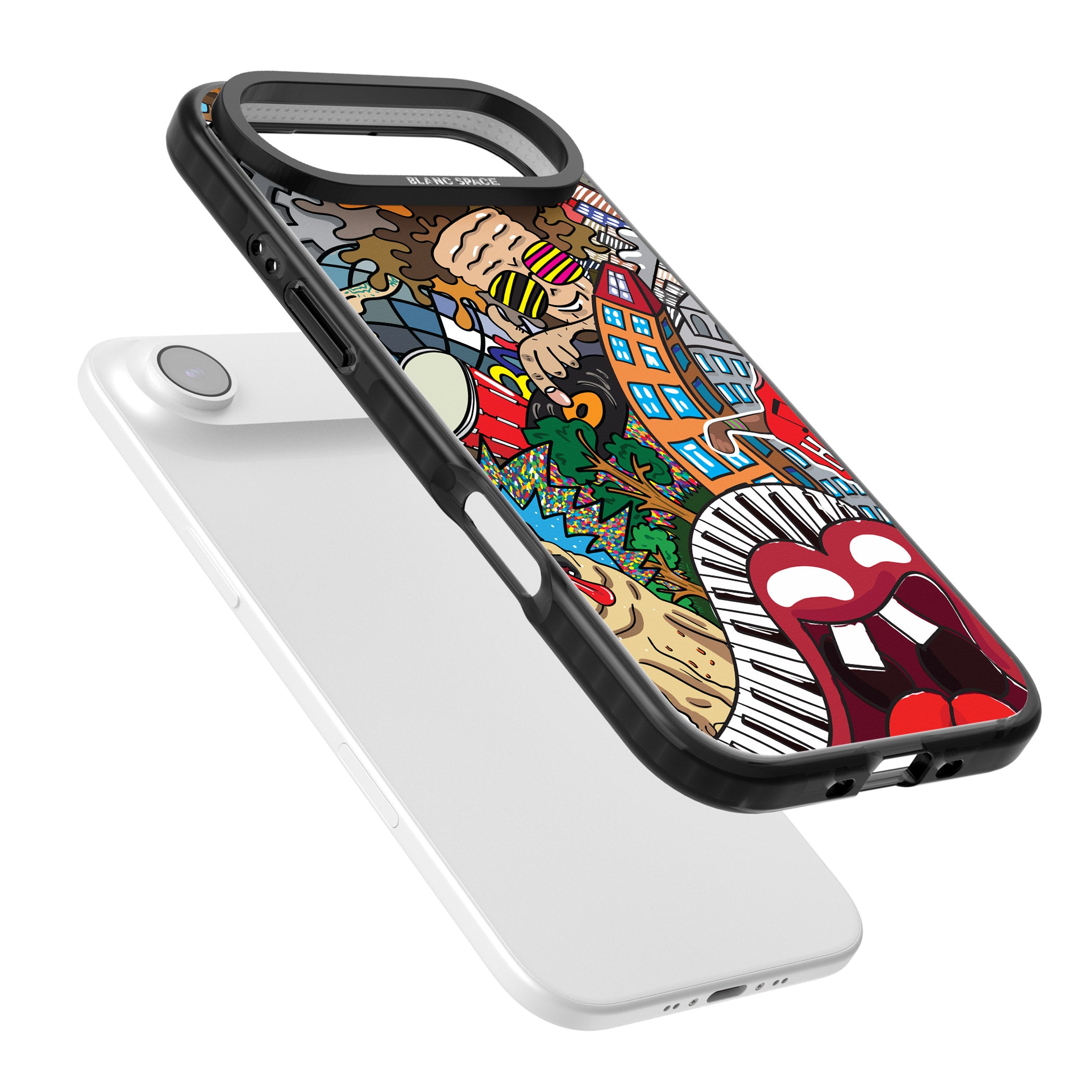 Funky Music City iPhone 17 Air Impact Black Phone Case Colours