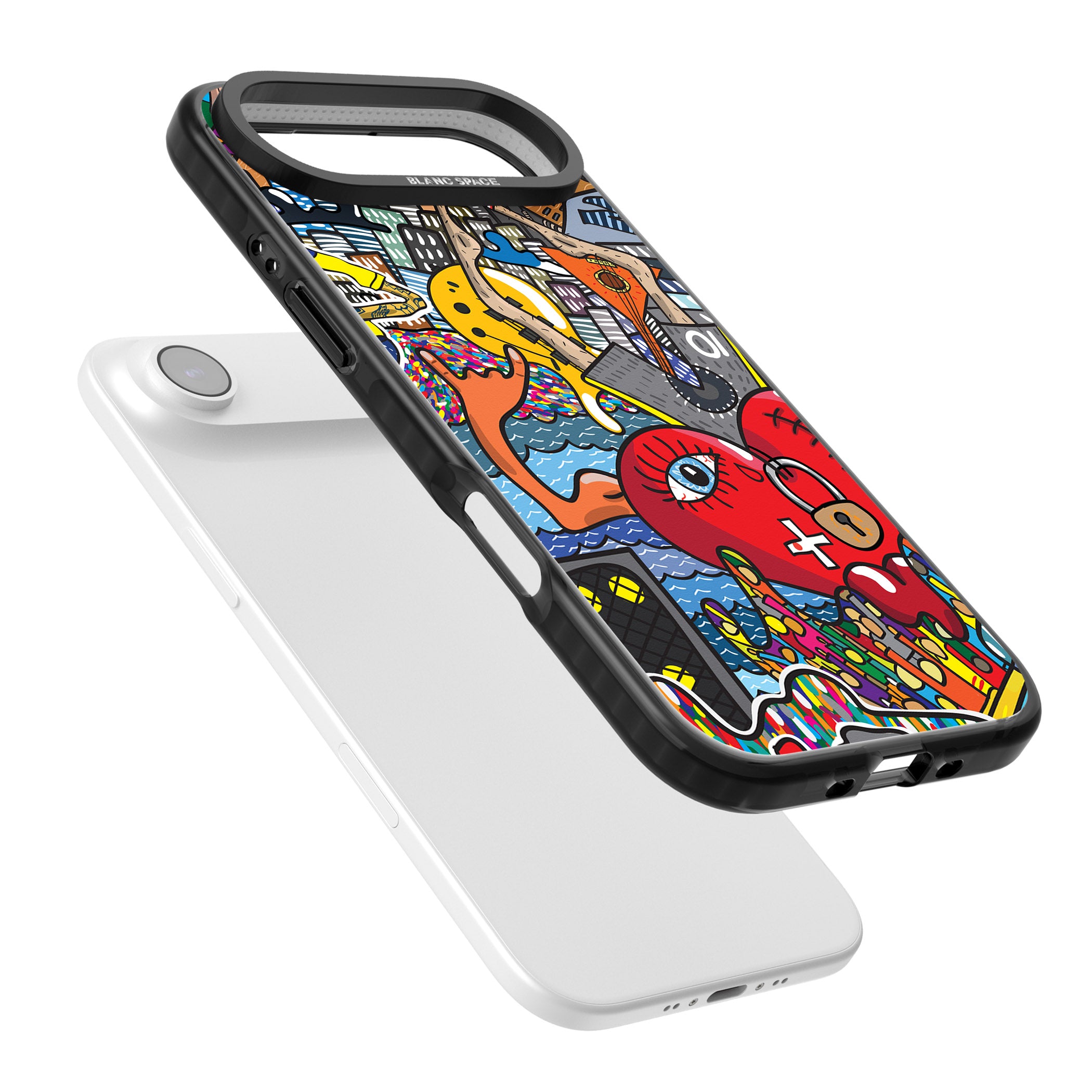 Crowd Tsunami iPhone 17 Air Impact Black Phone Case Colours