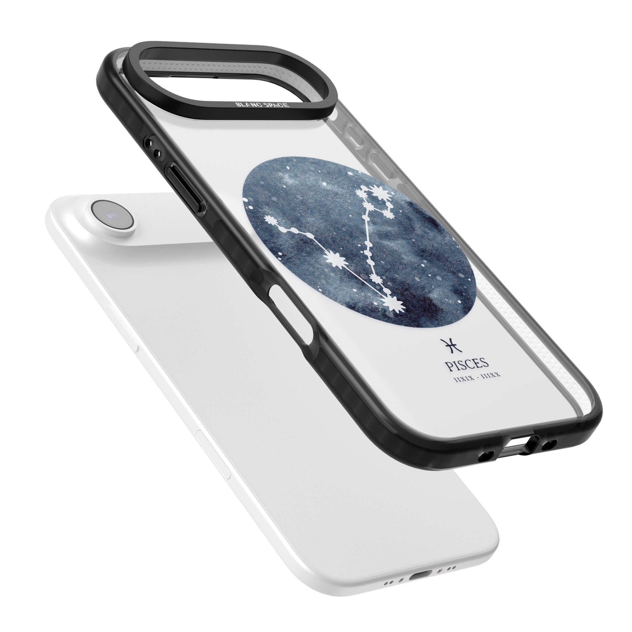 Pisces Zodiac Constellation iPhone 17 Air Impact Black Phone Case Colours