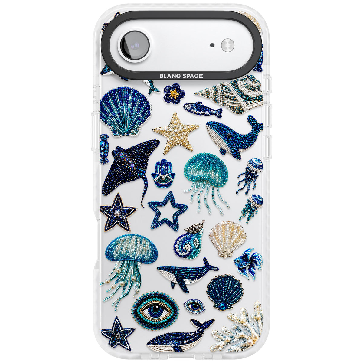 Beaded Coastal iPhone Air Impact Clear Phone Case front