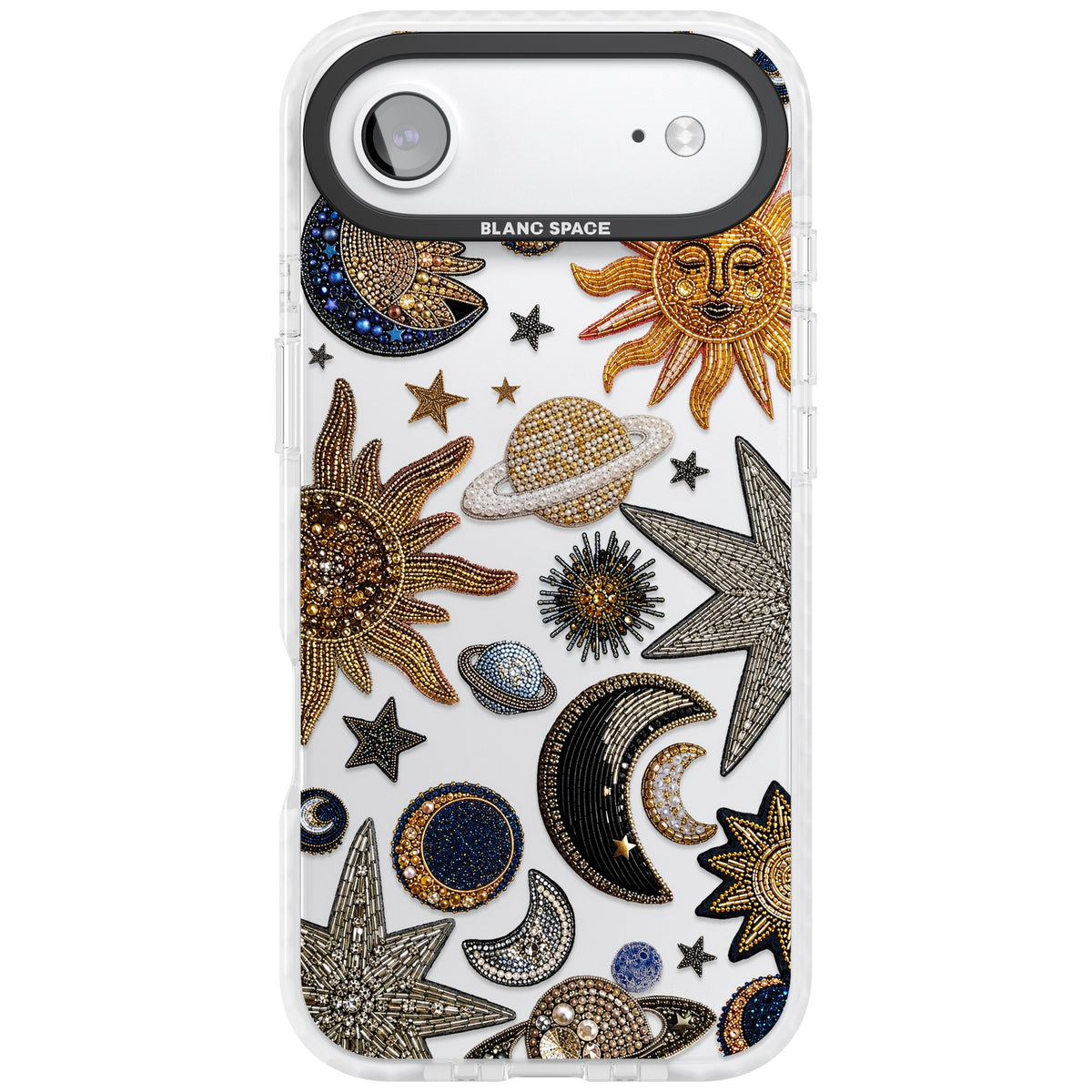 Beaded Cosmos iPhone Air Impact Clear Phone Case front