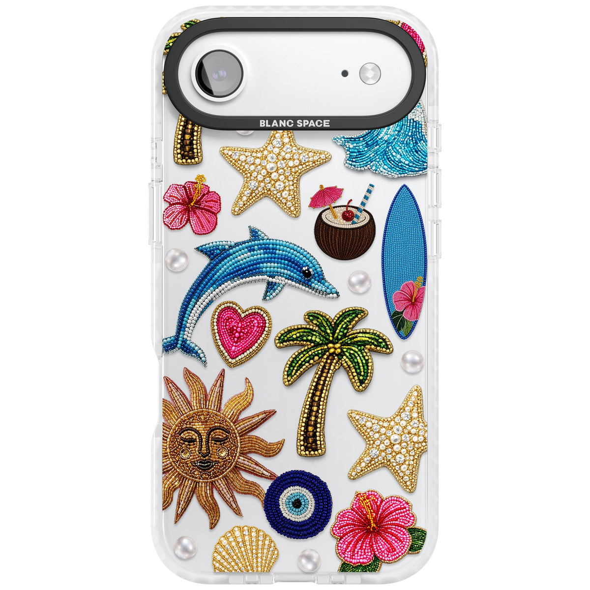 Beaded Beach iPhone Air Impact Clear Phone Case front