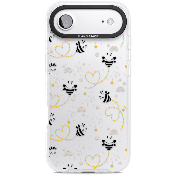 Bee Hearts Pattern