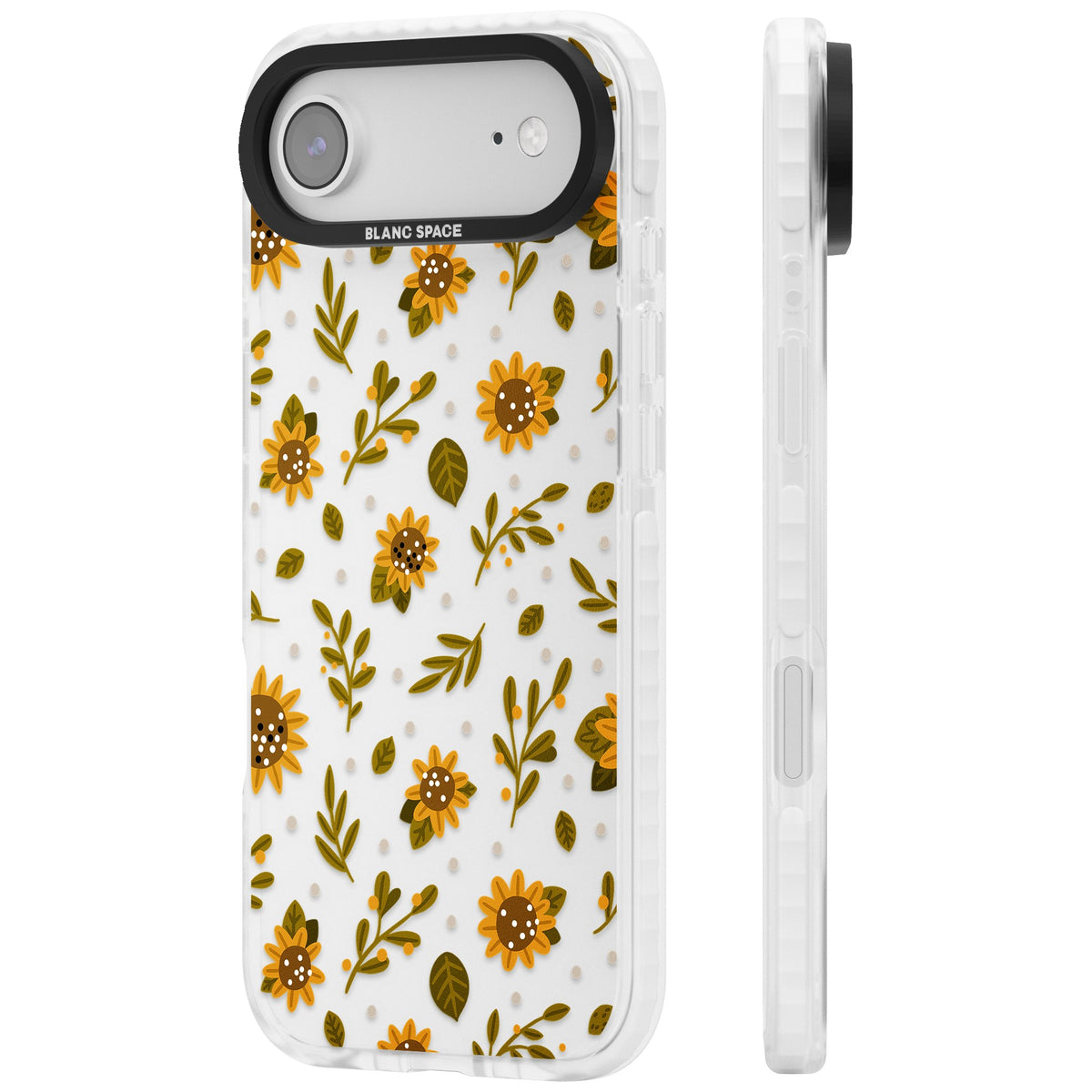 Bees & Sunflowers iPhone Air Impact Clear Phone Case side
